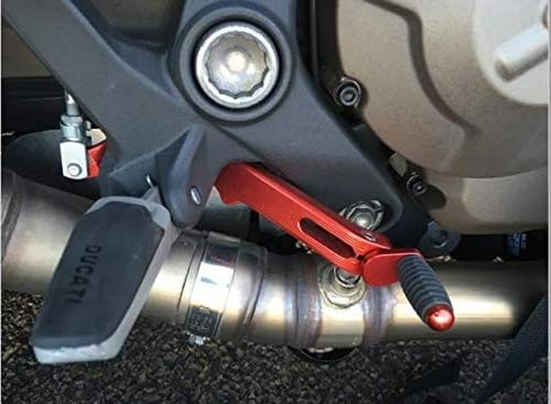 PROCNC Motorcycle Brake Clutch Gear Pedal Lever Pour for Ducati Monster 821 1200 1200R 2014 2015 2016 2017 2018 2019 (Black) image number 2