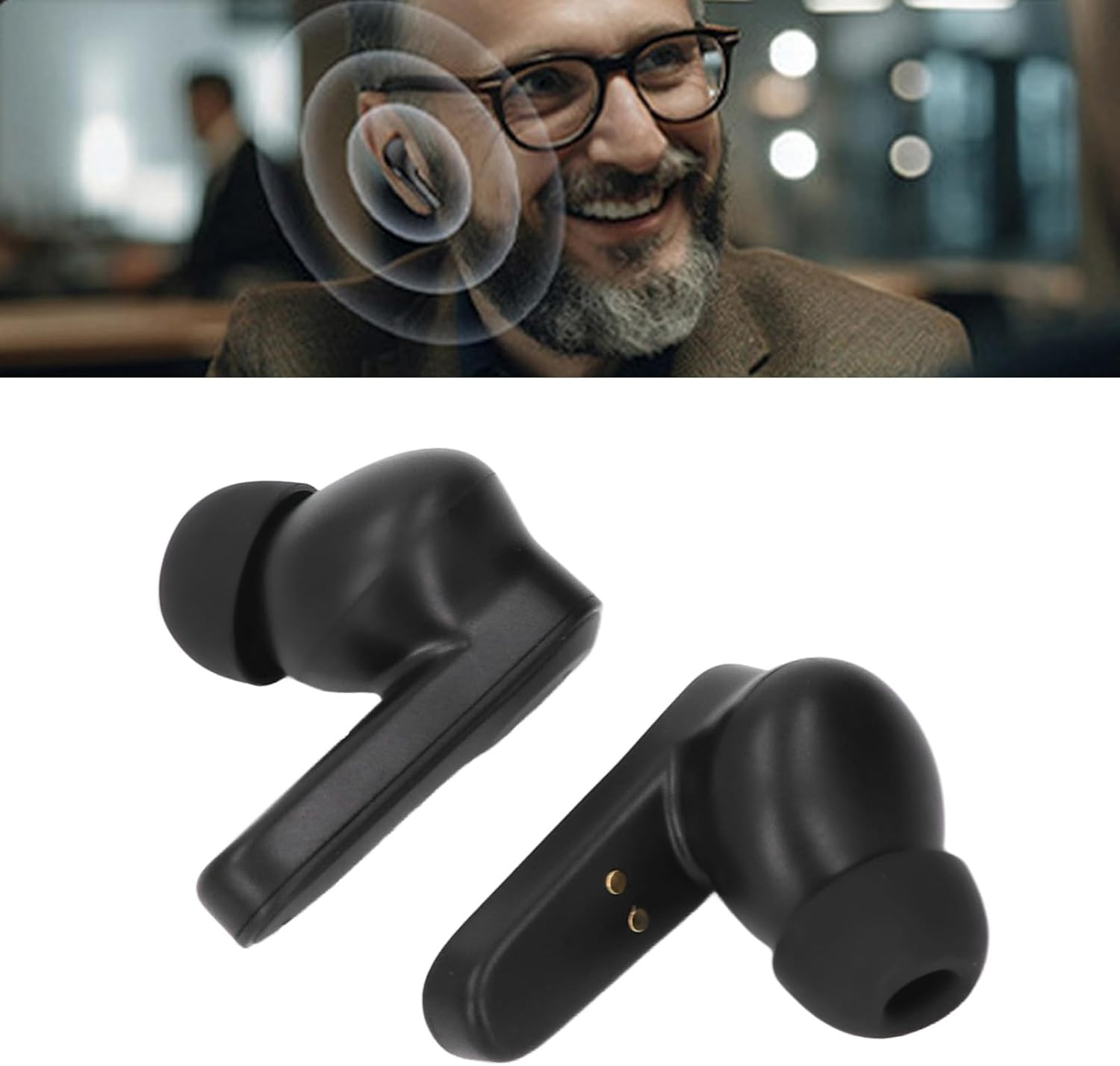 Language Translator Earbuds, Supports 114 Languages Online Translation Real Time, AI Translator Headphones, Bluetooth Voice Translator Earbuds for Conference Travel Lecture image number 3