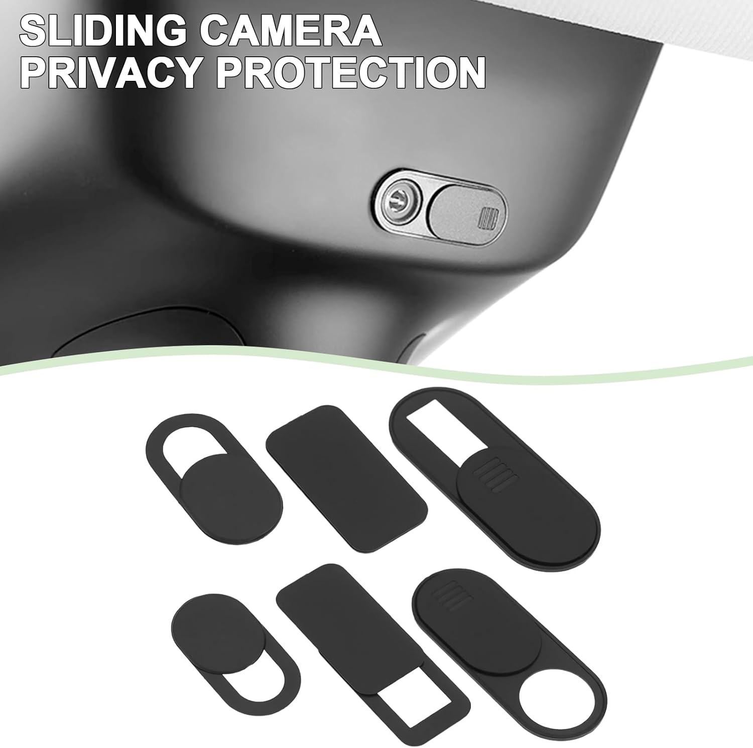 Ecsing 18PCS Webcam Camera Cover Slider Webcam Cover Blocker for Laptop Camera Phone Tablet Desktop Computer Smart Phone Sliding Type Cover image number 1