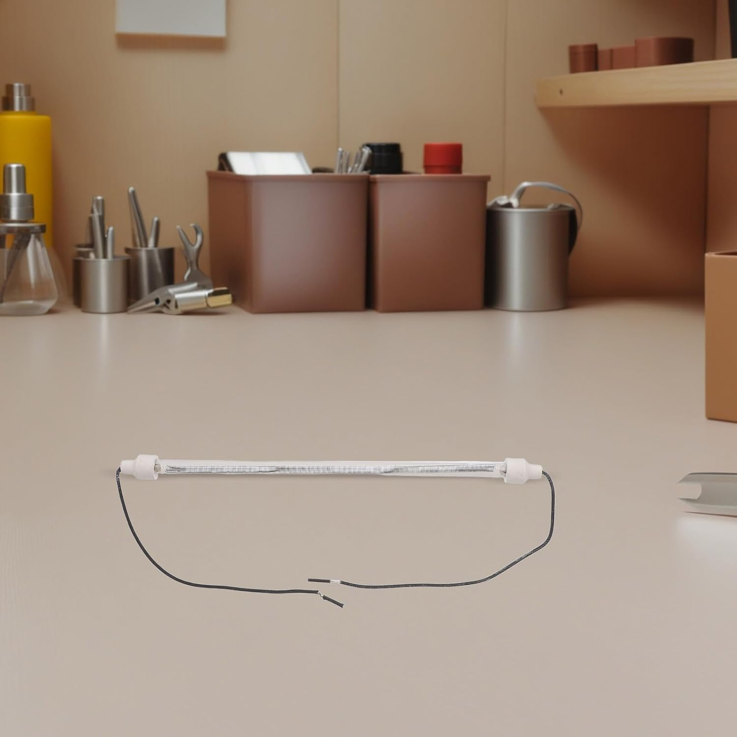 4Pcs Heating Tube Accessories Heat-Resistant Lamp Tubes for Chicken Coop and Baking Oven Replacement Parts Easy Installation Poultry Warming and Oven Heater Use image number 2