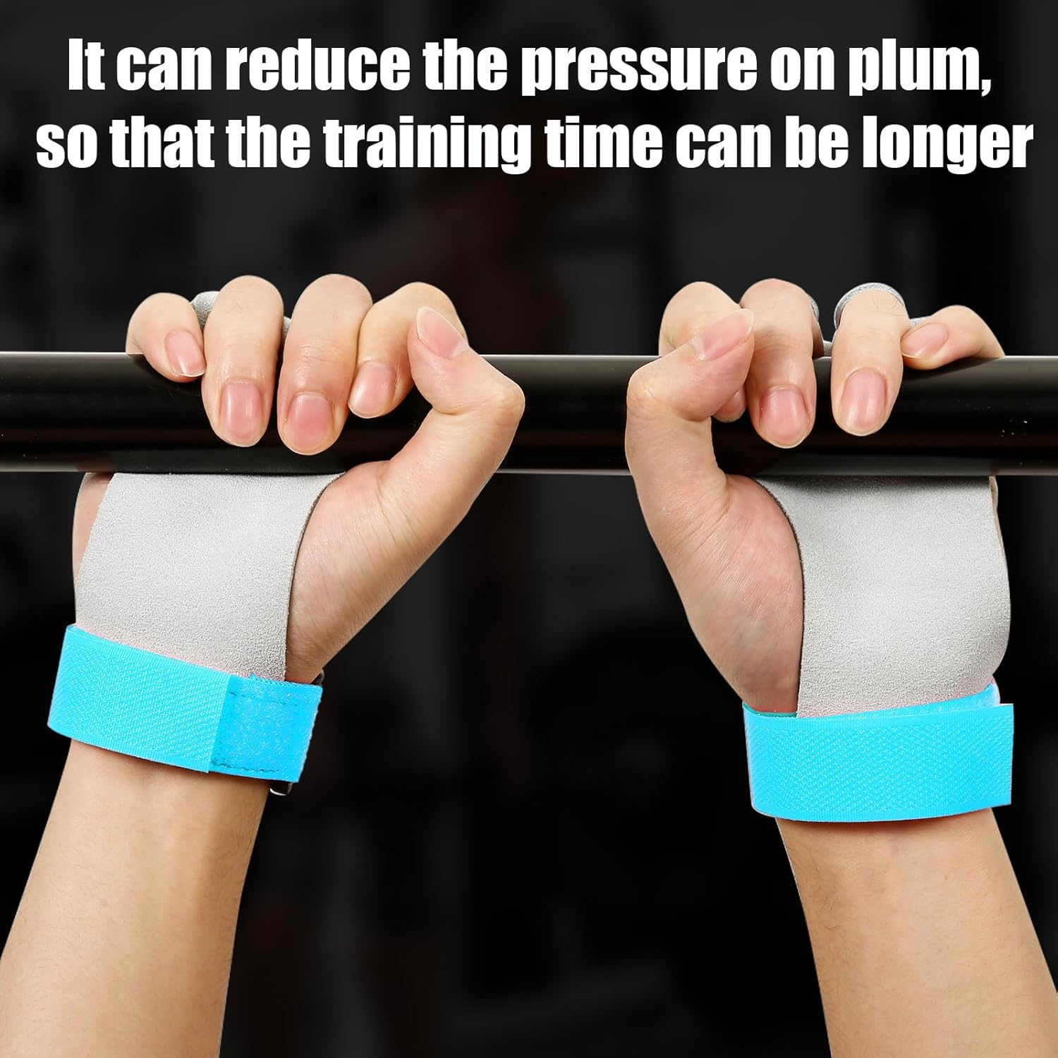 4Pcs Gymnastics Hand Grips & Wristbands, Sweatband Wrist Bar Grips Palm Protectors Comfortable Gymnastics Gloves Wrist Support Sports Accessories for Exercise & Workout image number 6