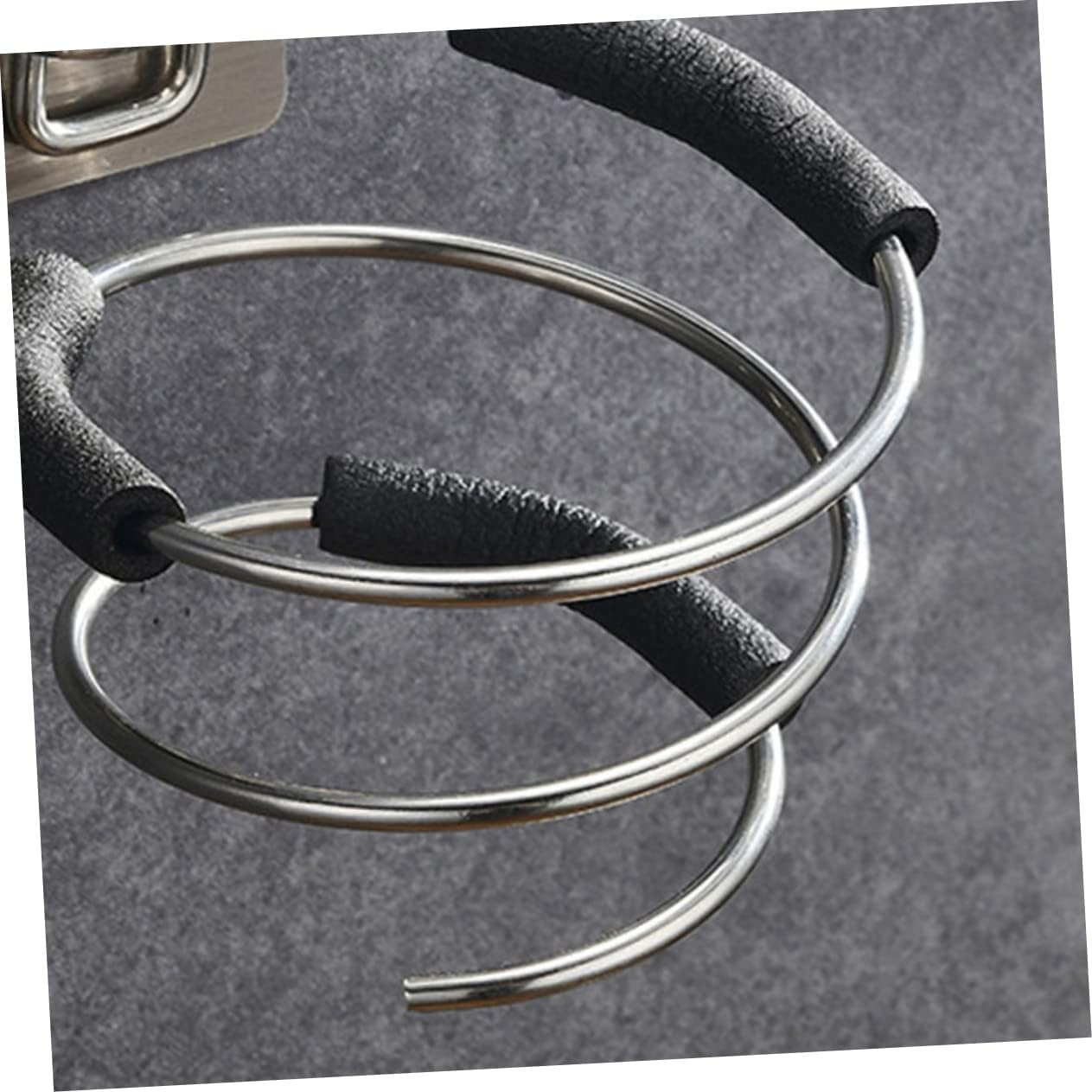 FRCOLOR 2Pcs Hair Dryer Holder Bathroom Shower Organizer Wall-Mounted Rack Space-Saving Tidy Home image number 2