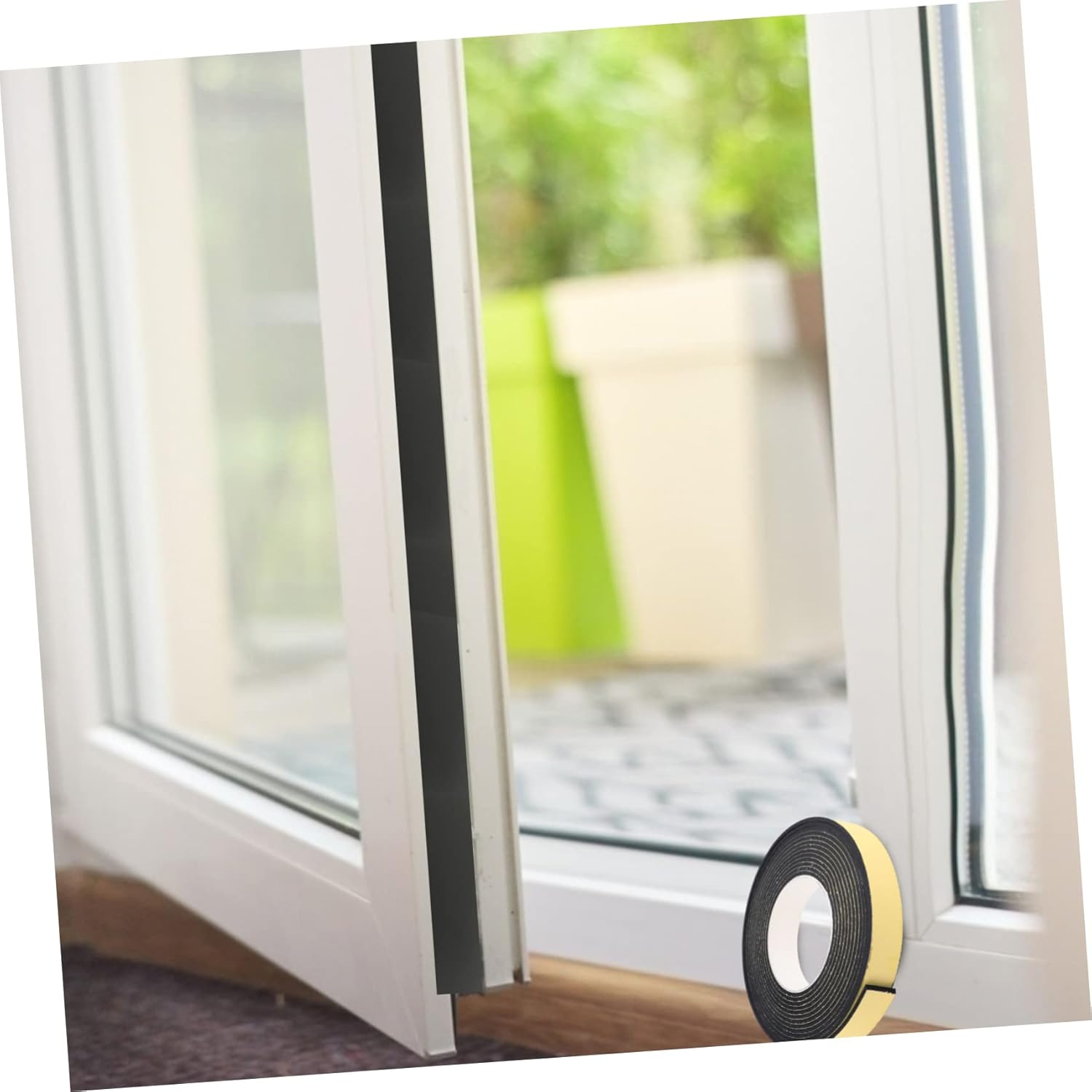 Eva Adhesive Sponge Tape Window Seal Strip Soundproof Padding Tape for Doors and Windows 2Pcs 3Mm Thick 25Mm Wide 5M Long Seal Strip for Home image number 6