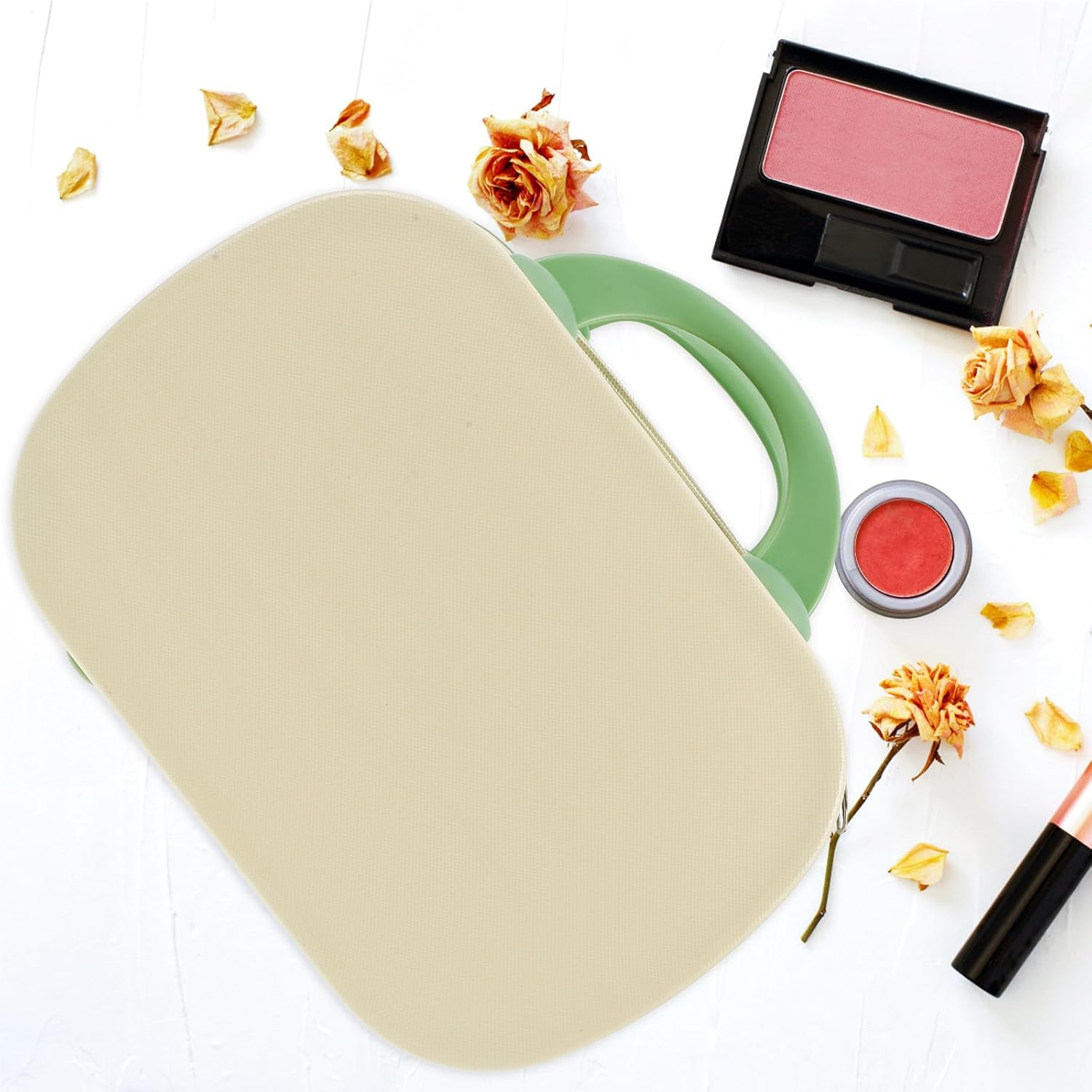 HOOTNEE Portable Makeup Organizer Bag Hard Shell Cosmetic Case with Large Capacity for Travel and Home Use Shock-Resistant Makeup Storage for Women image number 6