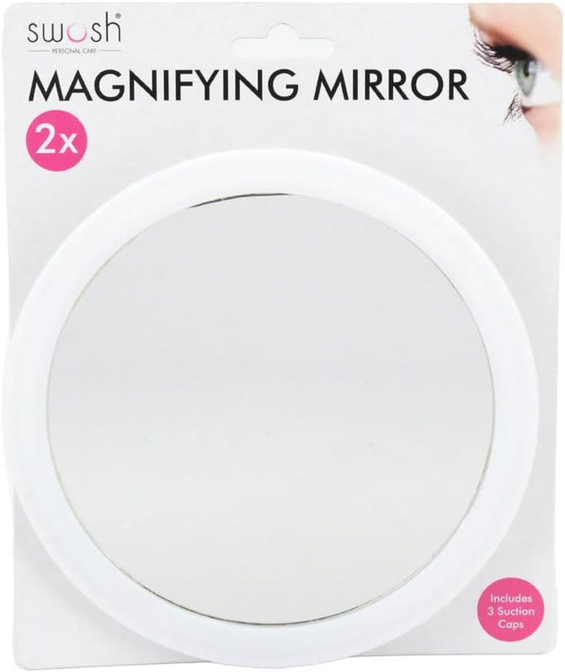 Swosh 2X Zoom Magnifying Mirror, Black/White, 16.5 Cm image number 3