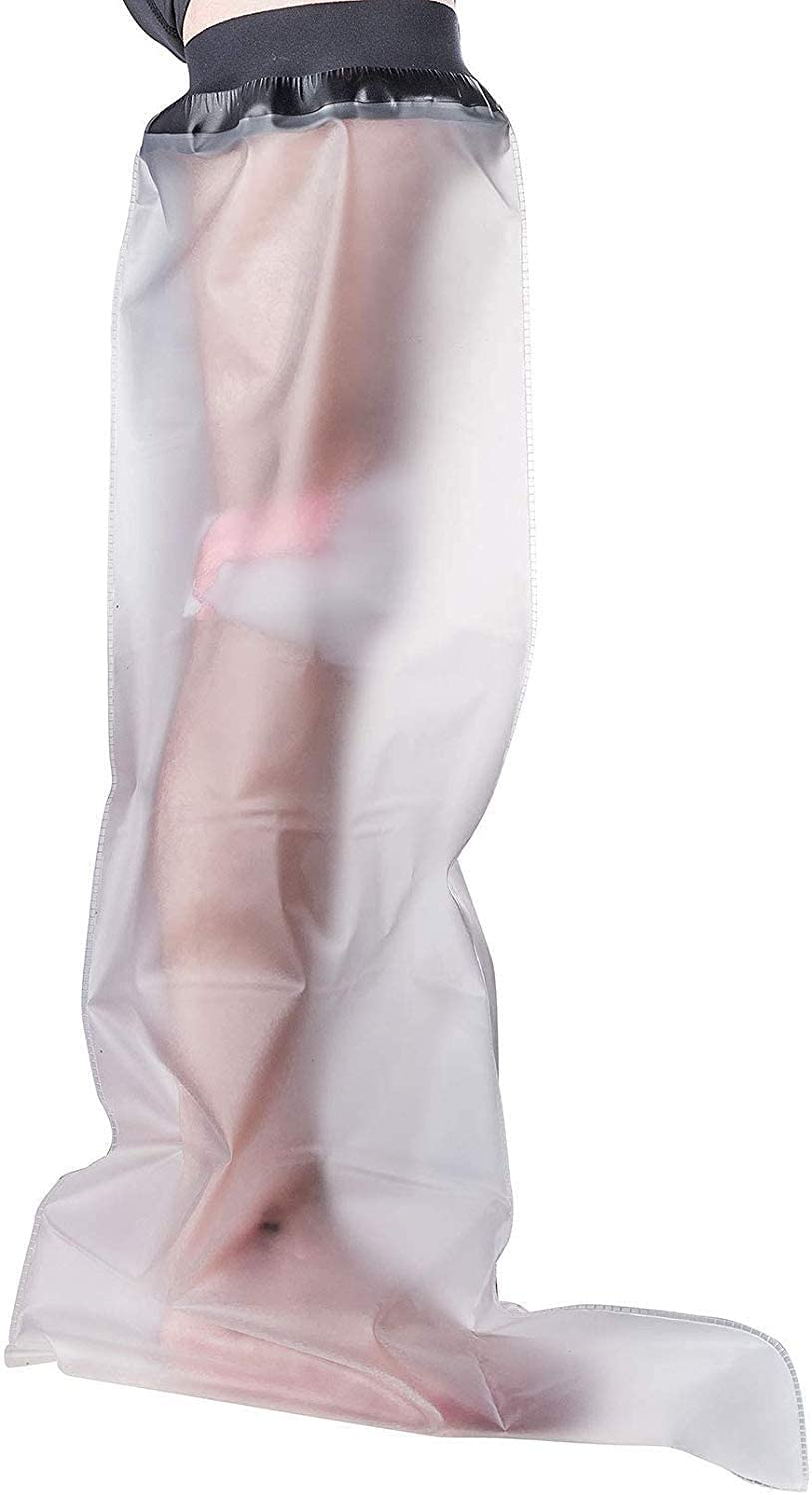 Waterproof Leg Cast Cover for Shower,Adult Full Leg Cast Shower Protector,Watertight Protection to Broken Leg, Knee, Foot, Ankle Wound, Burns Reusable image number 2