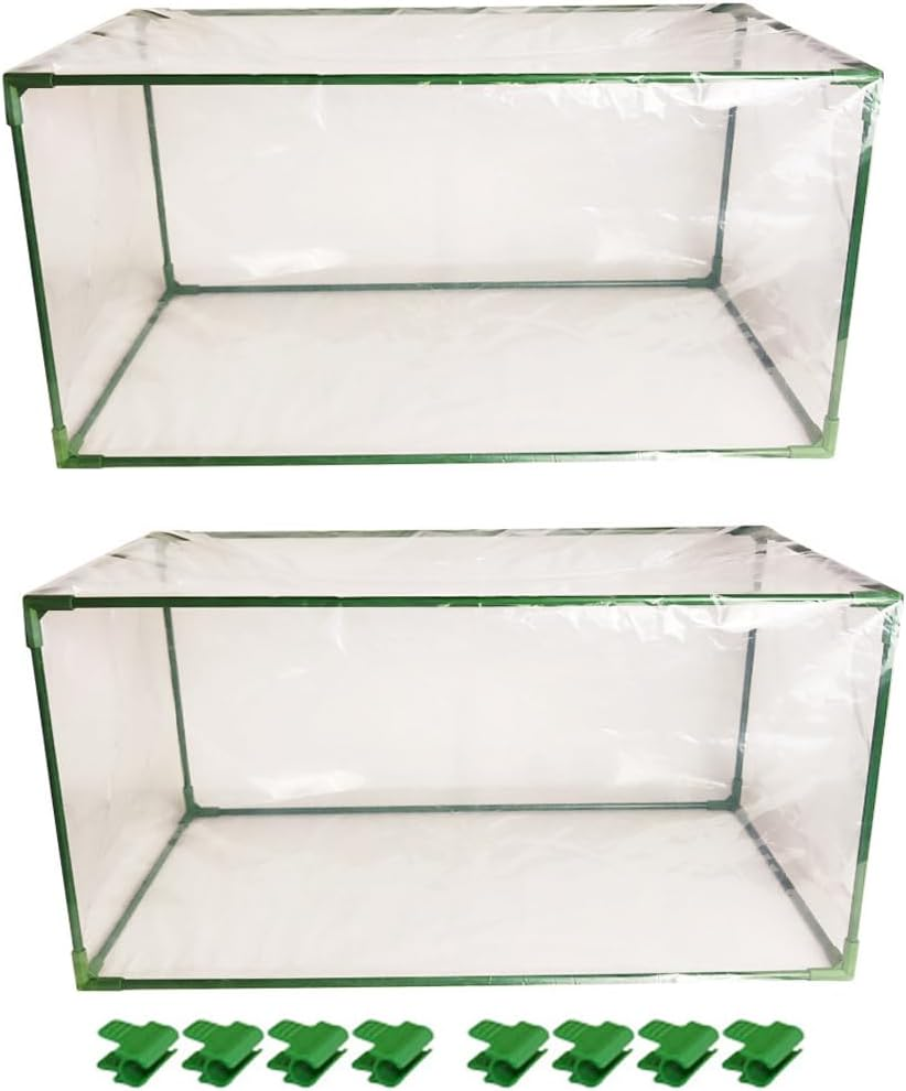AIMALL Mini Greenhouse Plant Cover &ndash; 24.4X12.59X12.59In Portable Fiberglass Frame Greenhouse Tent for Succulents, Seedlings, Winter Protection & Rain Shelter image number 4