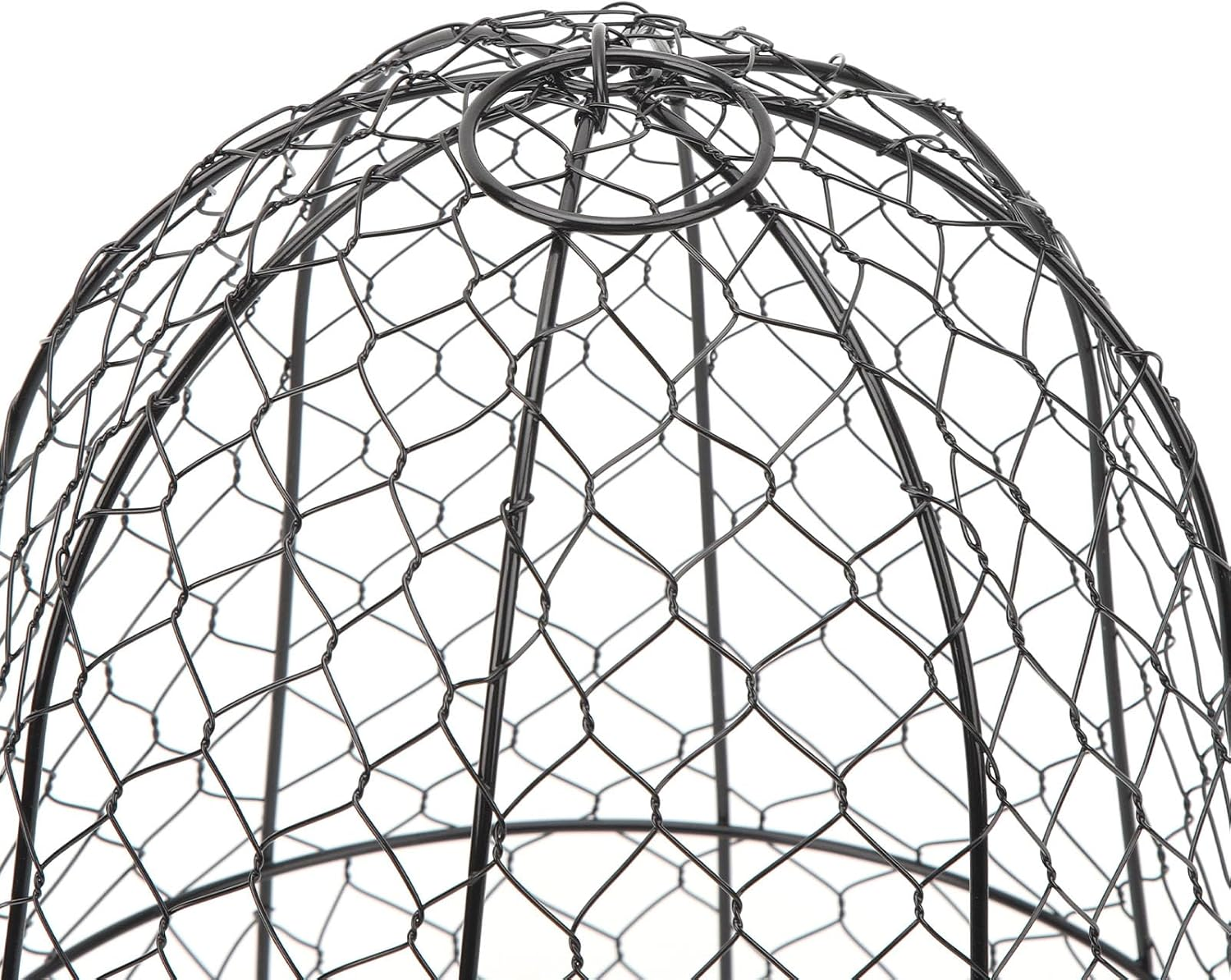 10 Packs Black Garden Chicken Wire Cloche Plant Protector Cloche Cover Thickened Construction Sturdy Mesh for Seeds and Plants image number 2