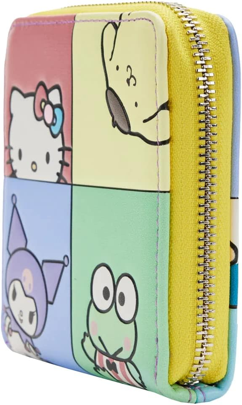 Loungefly Hello Kitty and Friends Color Block Zip around Wallet, Multicolored, Bifold image number 3