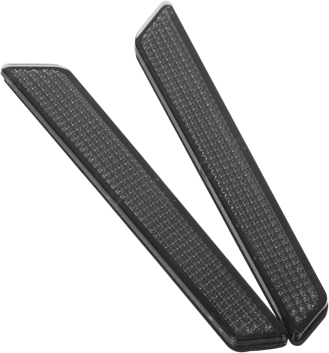 Alipis Motorcycle Reflective Strips Saddle Bag Motorcycle Covers Saddle Bag Reflector Accessories Reflector Inserts Black Grey Abs