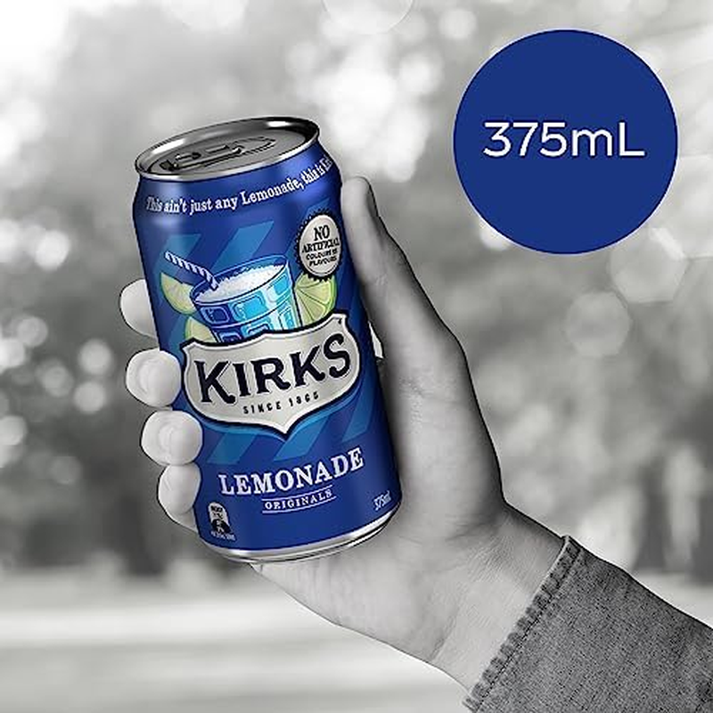 Kirks Lemonade Soft Drink Multipack Cans 20 X 375 Ml image number 5