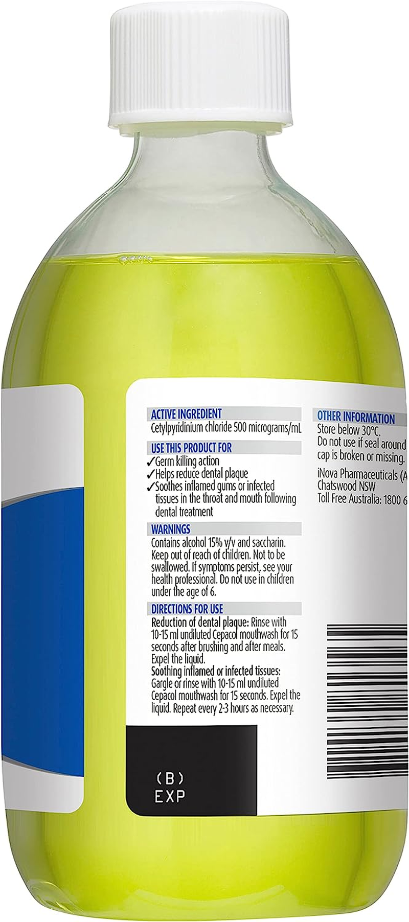 Cepacol Antibacterial Mouthwash Solution 500 Ml image number 2