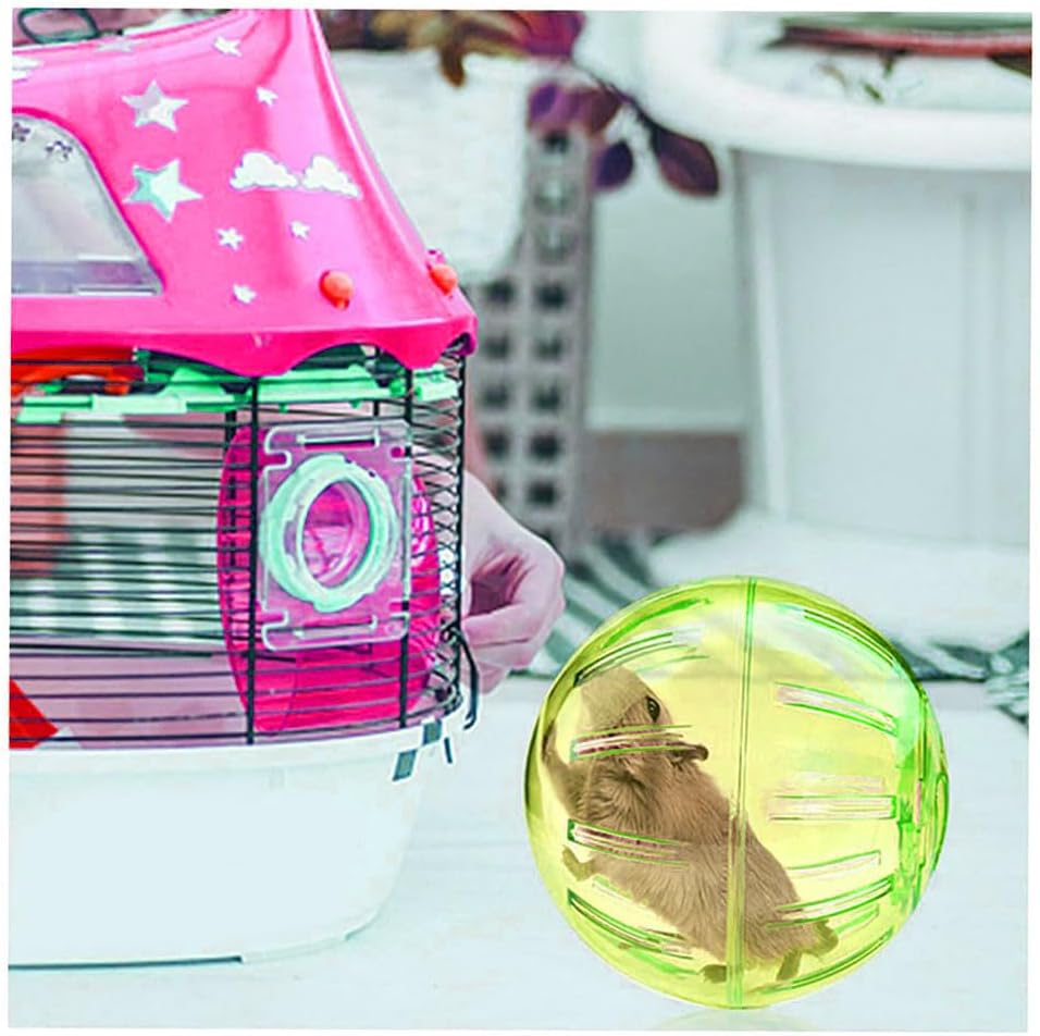 Hamster Running Balls,Hamster Exercise,Guinea Pig Exercise,Rat Exercise Ball Chinchilla Toy,Small Animal Exercise Balls,Transparent Balls for Relieves Boredom and Increases Activity ﻿ image number 5