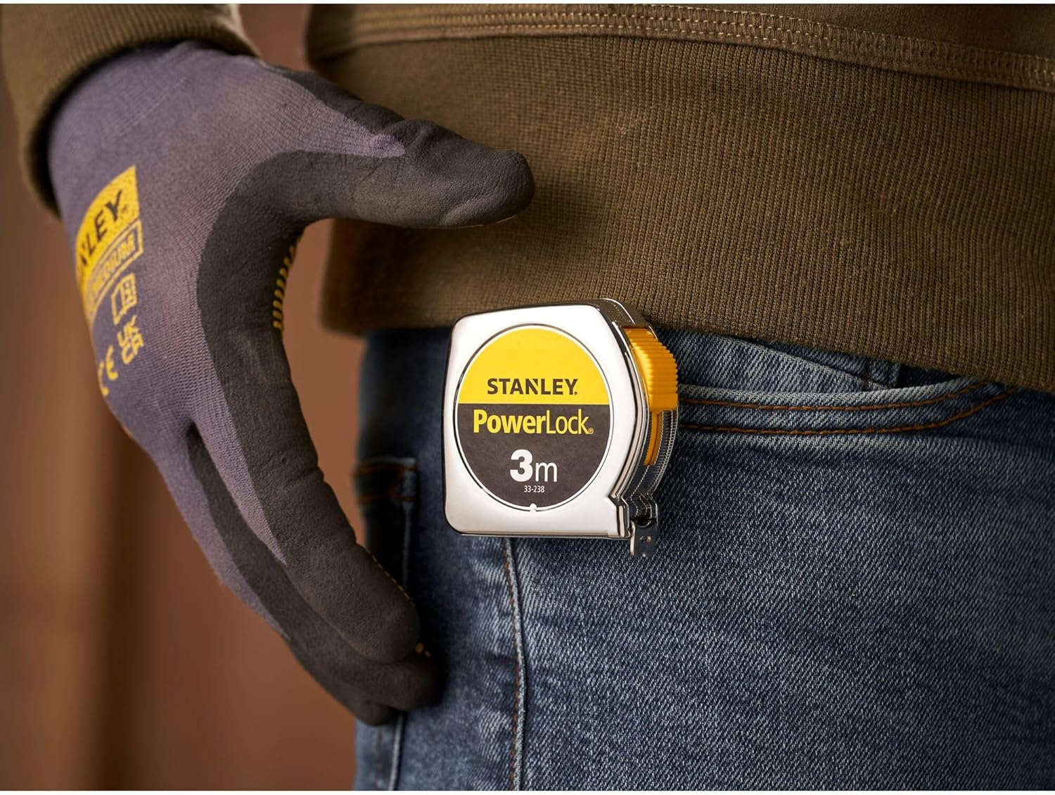 Stanley 0-33-238 "Powerlock" Tape Measure, Silver, 3 M/12.7 Mm image number 2
