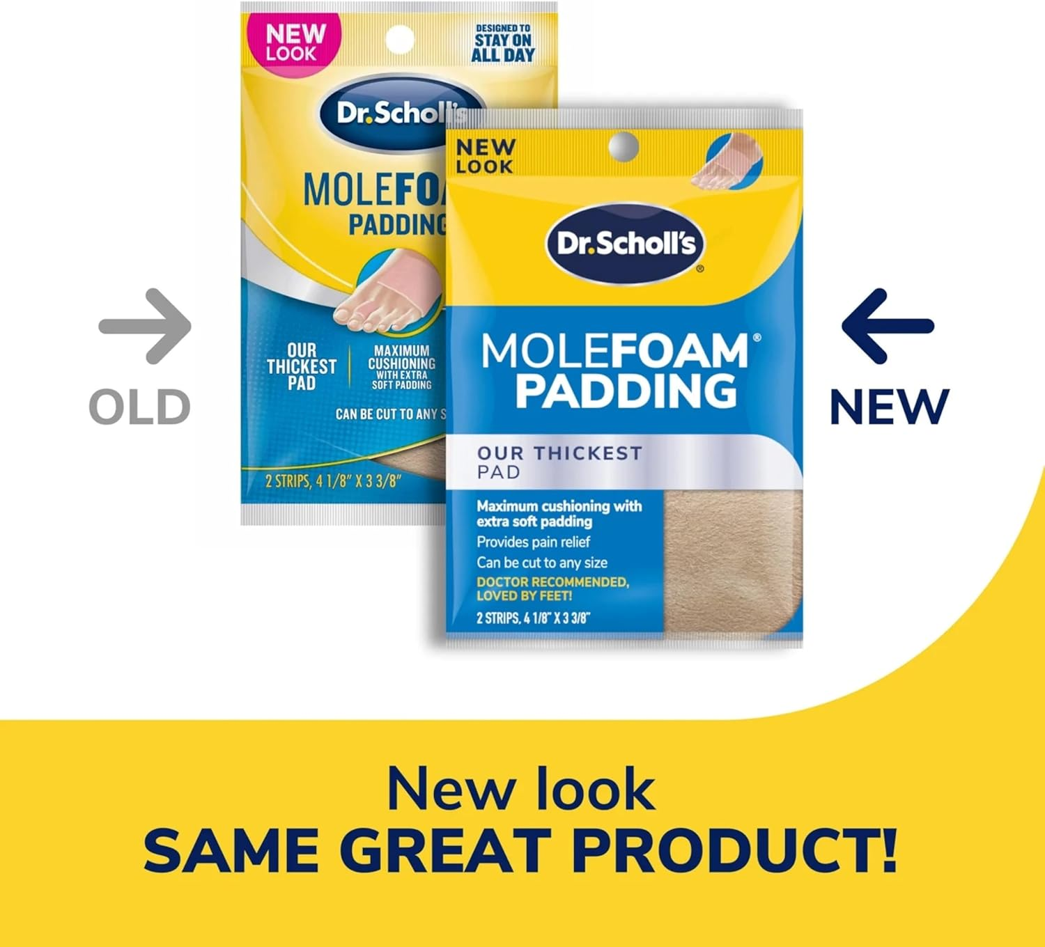 Dr. Scholls Dr. Scholls Molefoam Padding, 2 Each (Pack of 2) - Packaging May Vary image number 4