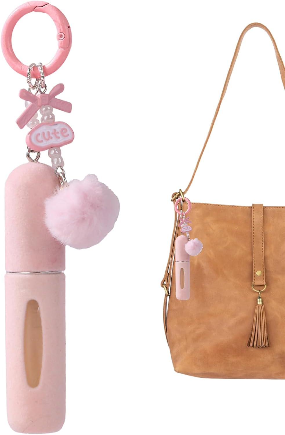 G&eacute;n&eacute;rique Empty Bottles, 5Ml Cute Reusable Charm Atomizer Bottle, Refillable Spray Bottle, for Valentine'S Day Birthday Date Handbag Backpack Women