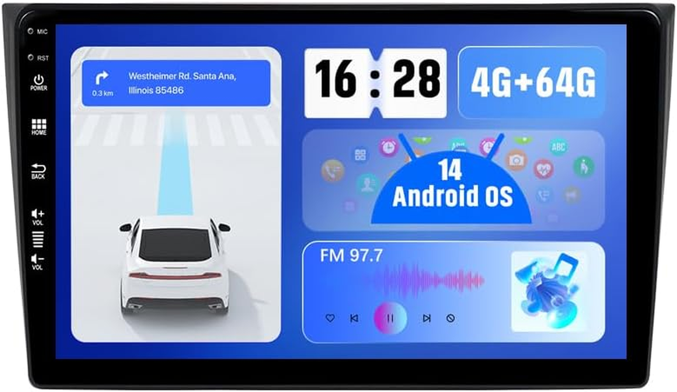 10Inch IPS Touch Screen Car Stereo GPS Navigation Head Unit Android 14 for Mazda Cx9/Cx-9/Bose 2007-2015 Carplay DSP Wifi BT5.0 FM AM 4G+64G image number 5