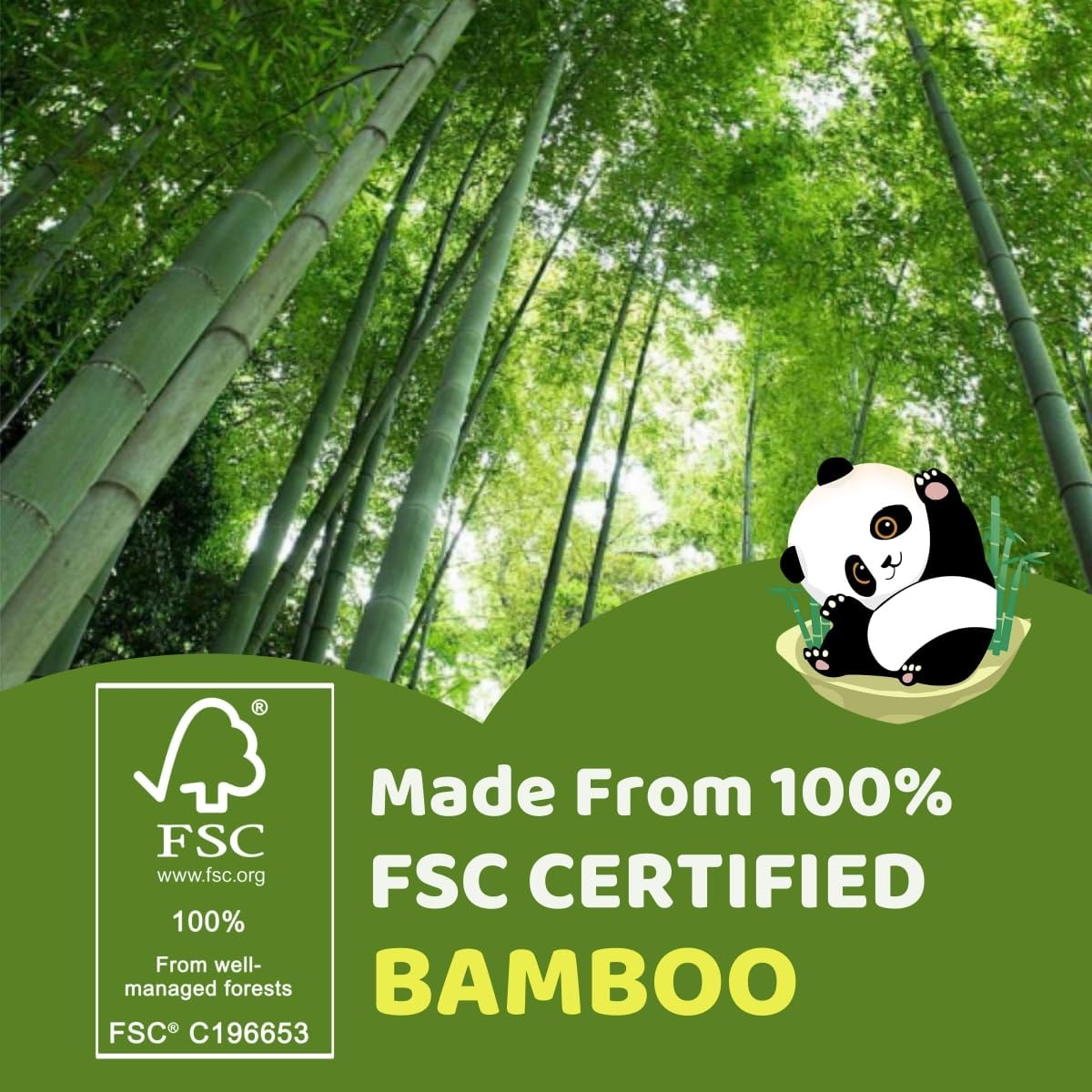 4-Ply Toilet Tissues, Unbleached Bamboo Toilet Paper, 18 Double Length Toilet Rolls, 200 Sheets, Soft, Septic-Safe, Unscented, Fit for Home, Office and School image number 1