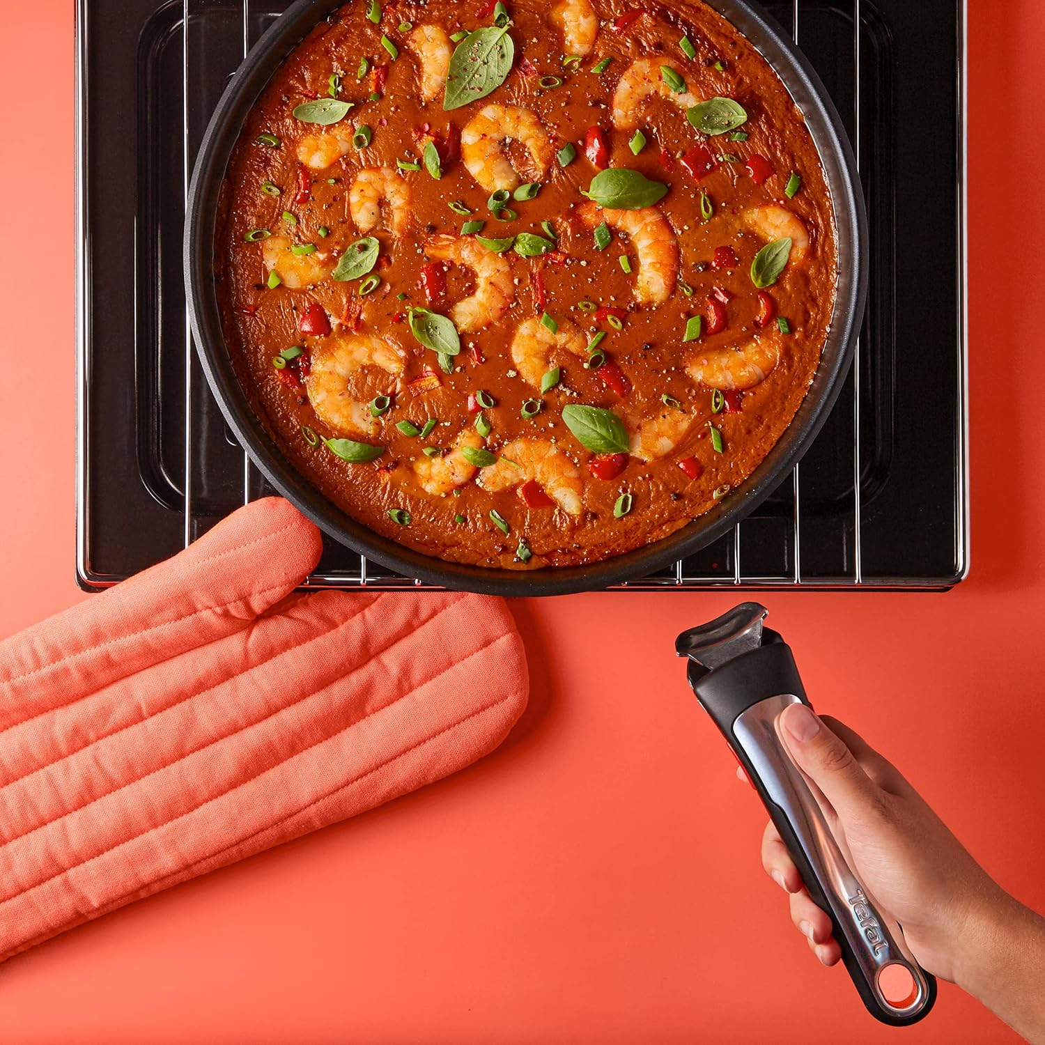 Tefal Ingenio Premium Removable Handle, Black, Stackable, Removable, 3-Point Security Lock, Expertise L9863202 image number 5