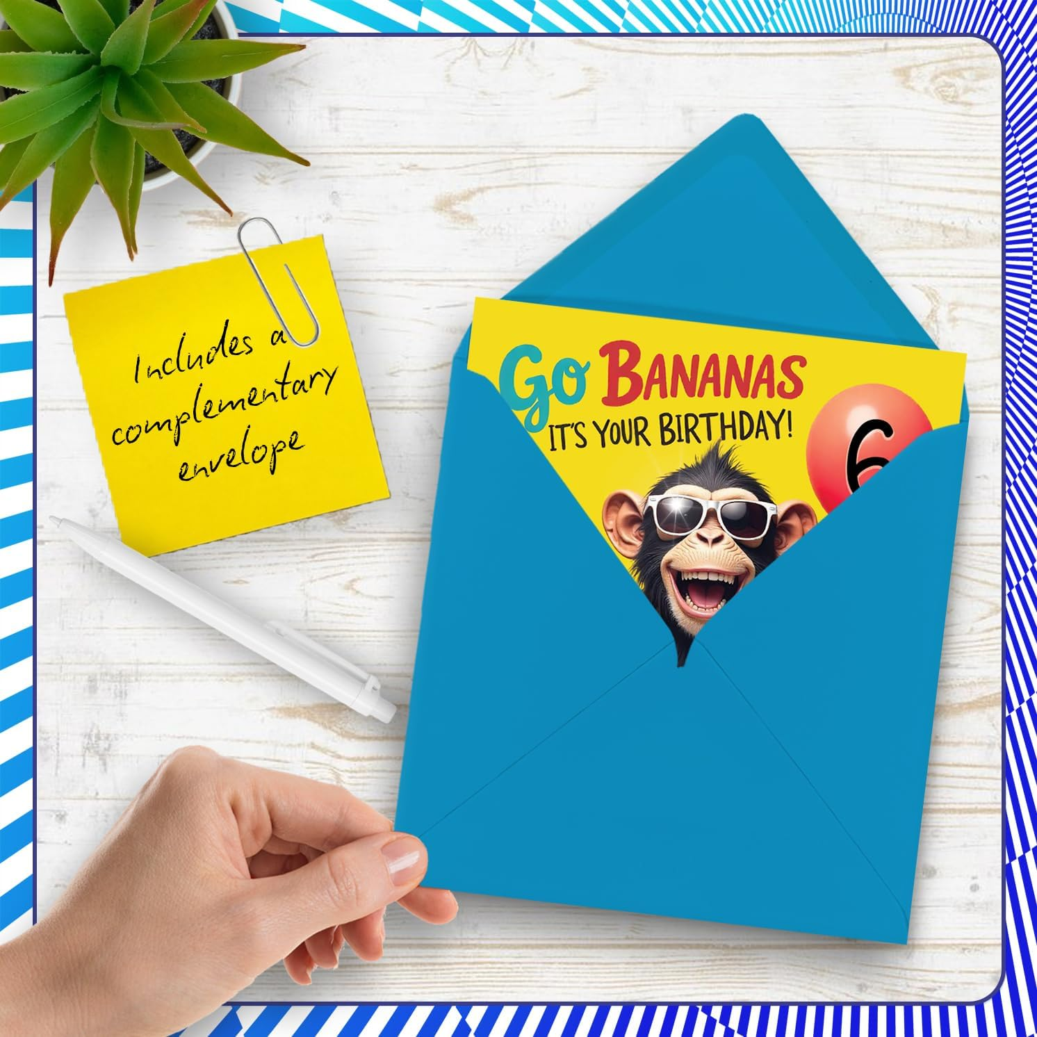 6Th Birthday Cards for Girls Boys - Monkey Go Bananas It'S Your Birthday! - Happy Bday Card for 6 Year Old Girl Boy Son Nephew Granddaughter Daughter, 145Mm Bday Greeting Cards - 08 image number 4