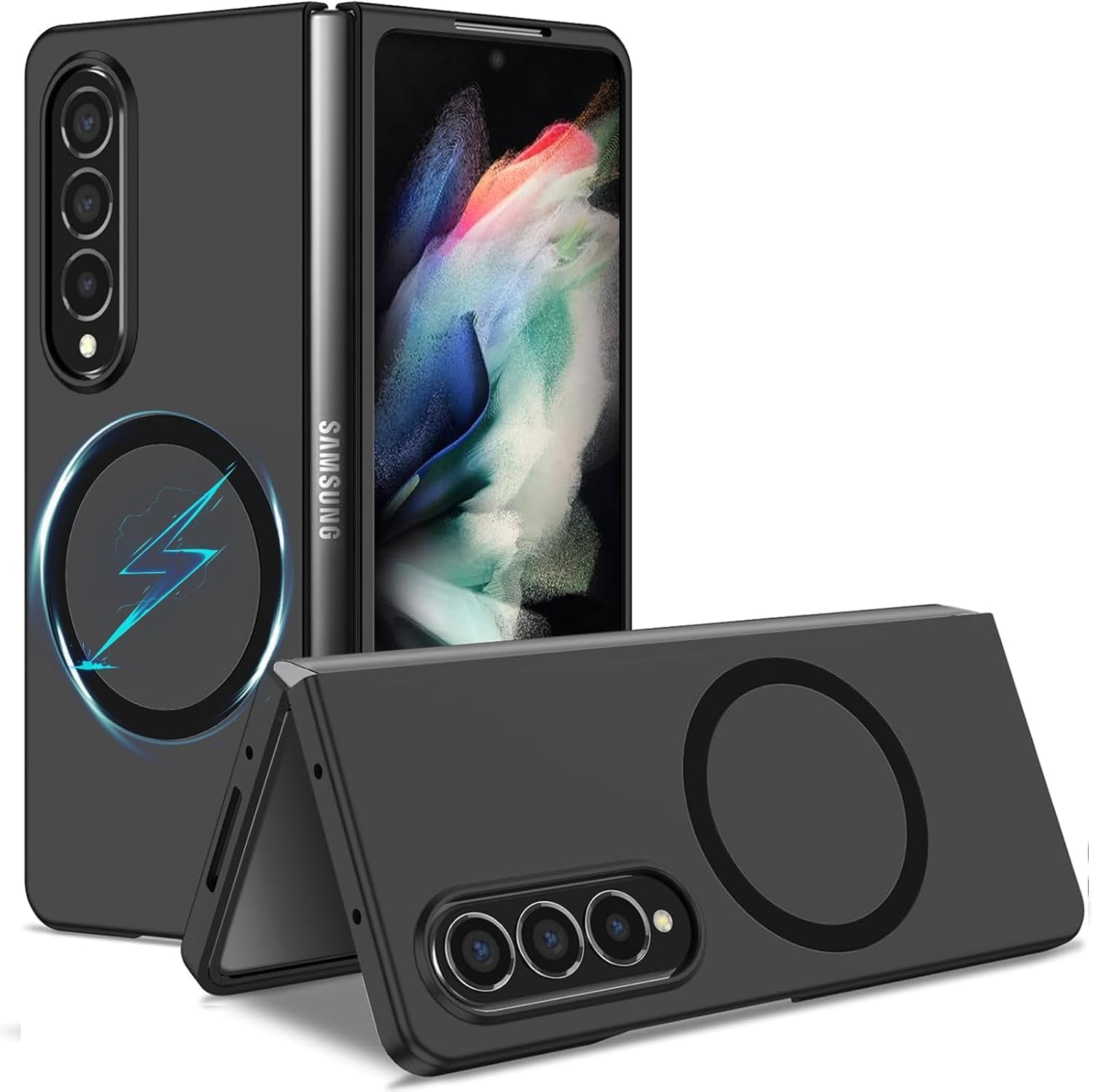 RUNGOS for Samsung Z Fold 6 Case Magsafe (Bare Metal Feel) [Strong Magnetic] [Slim Fit, Ultra Light] [Wireless Charging] Shockproof Magnetic Cover for Samsung Galaxy Z Fold 6 Case 2024 image number 4