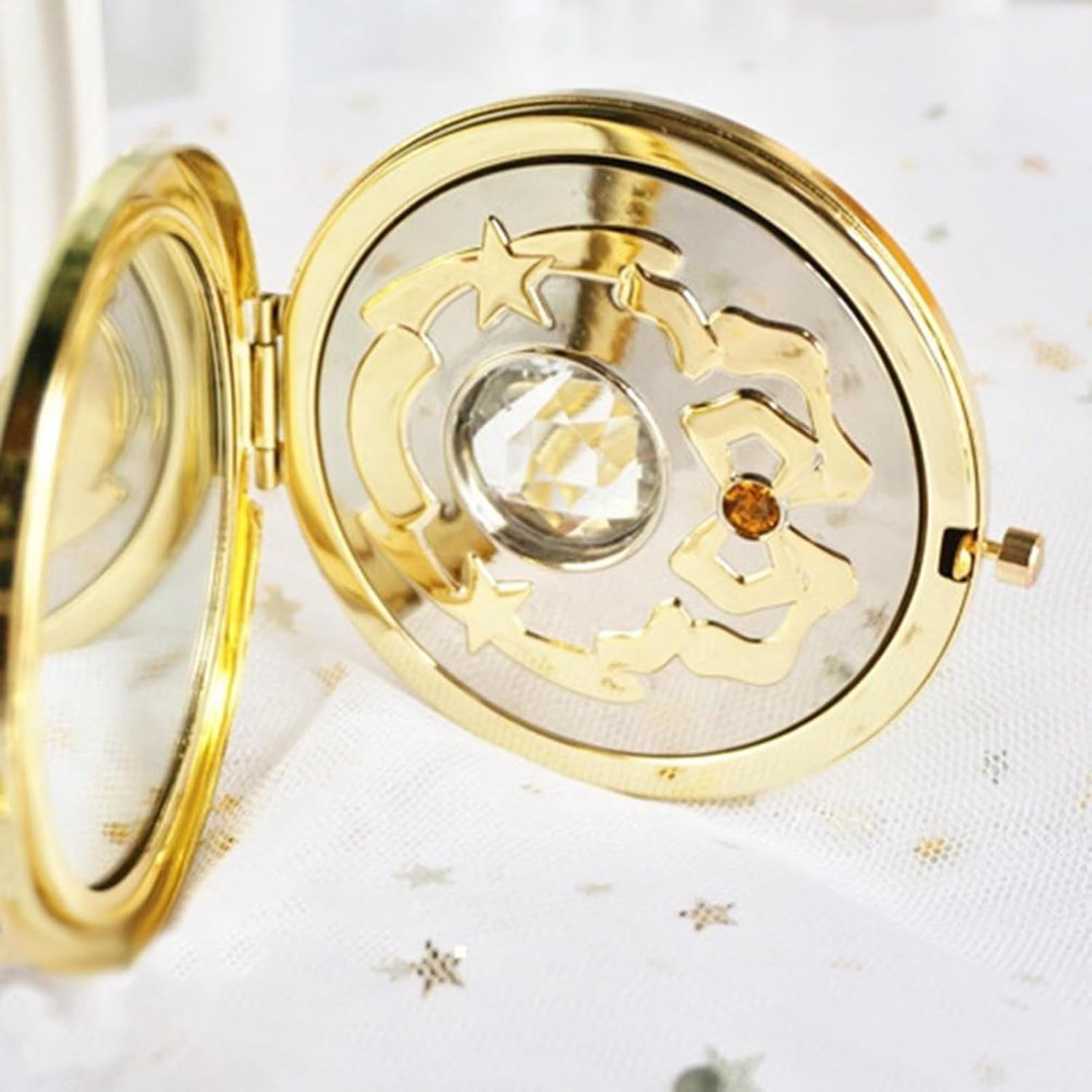 Anime Makeup Mirror Crystal Star Cosmetic Folded Mirror Cosplay Prop for Party Pocket Size, #552, #552 image number 4