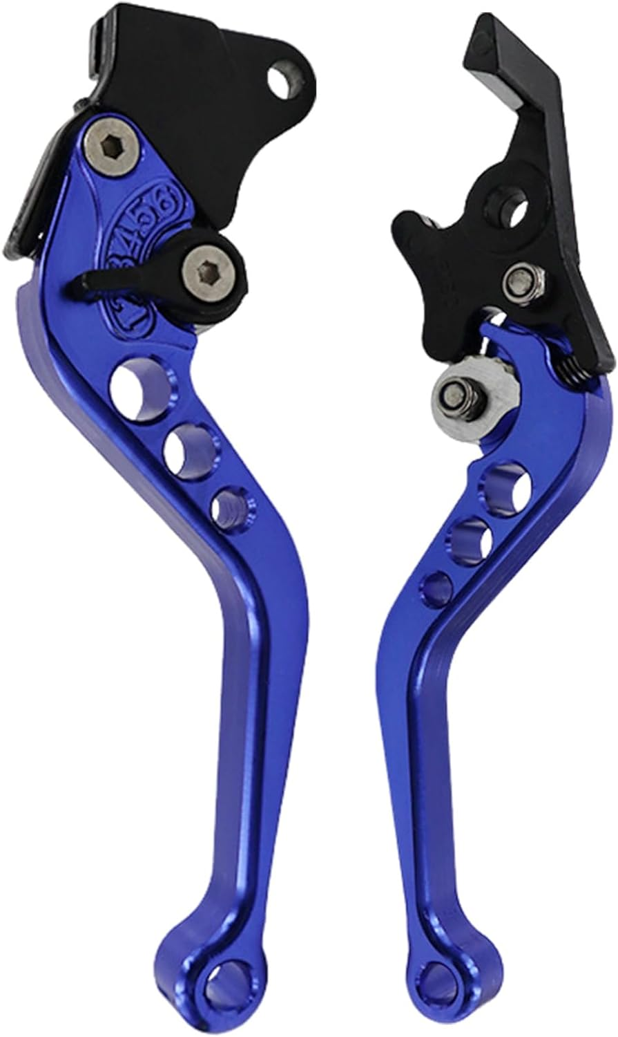 Clutch and Brake Lever Set, Metal Motorcycle Brakes - Adjustable Rust-Proof Motorbike Handlebar Brake Lever for Clear Shifting