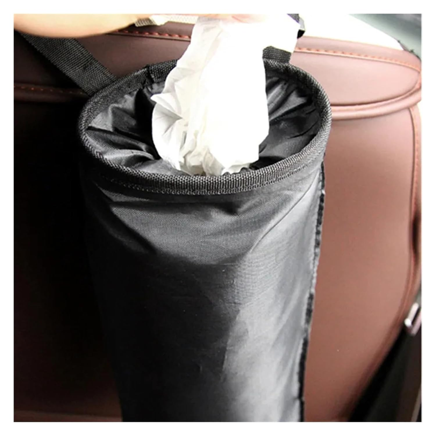 2 Pack Washable Eco-Friendly Seat Back Hanging Car Trash Can &ndash; Compact Trash Bag for Car, Vehicle Garbage Bin, Mini Auto Waste Basket &ndash; Perfect for Back Seat, Travel, SUV, and Daily Use image number 4