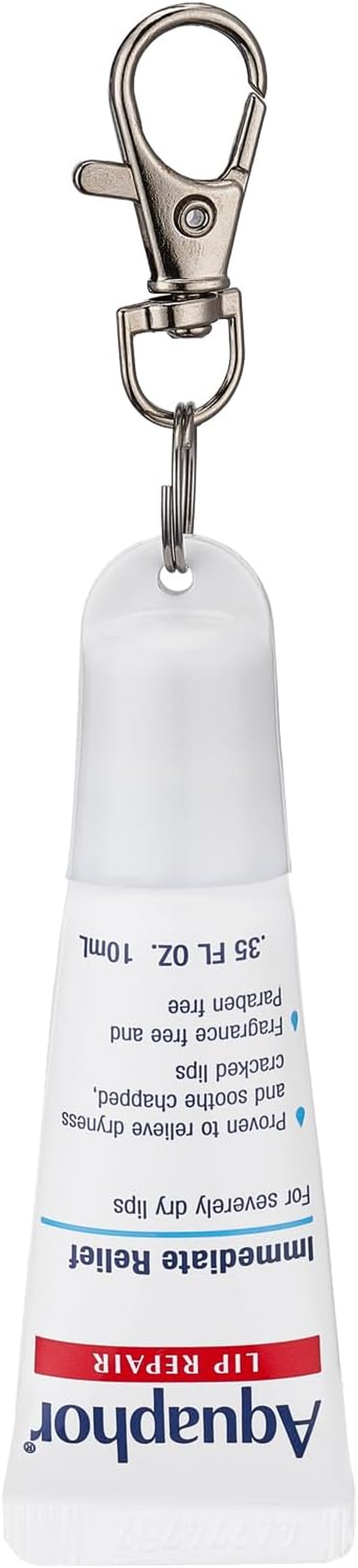 4 PSC Keychain Cap Compatible with Aquaphor 0.35 Oz Lip Balm, Portable Holder Keychain Cap Fit for Aquaphor Lip Repair Tubes (Colorful)