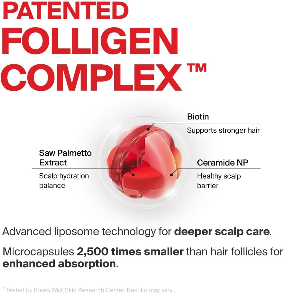 Dr.Forhair Bio-3 Folligen Shampoo 500 Ml/16.91 Fl. Oz. | Hair Strengthening Shampoo | Thickening and Volumizing | Revitalizes and Moisturizes Lifeless Hair | Calming and Hypoallergenic