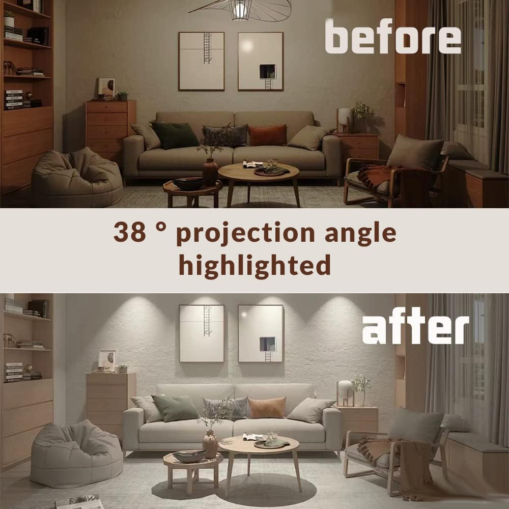 GU10 LED Bulb Spotlight Warm White 8W 3000K, GU10 Spotlight 38&deg; Beam Angle Not Dimmable 650 LM 220-240V Gu10 LED Reflector Lamps Replaces 70W Halogen Bulbs Pack of 10 image number 1