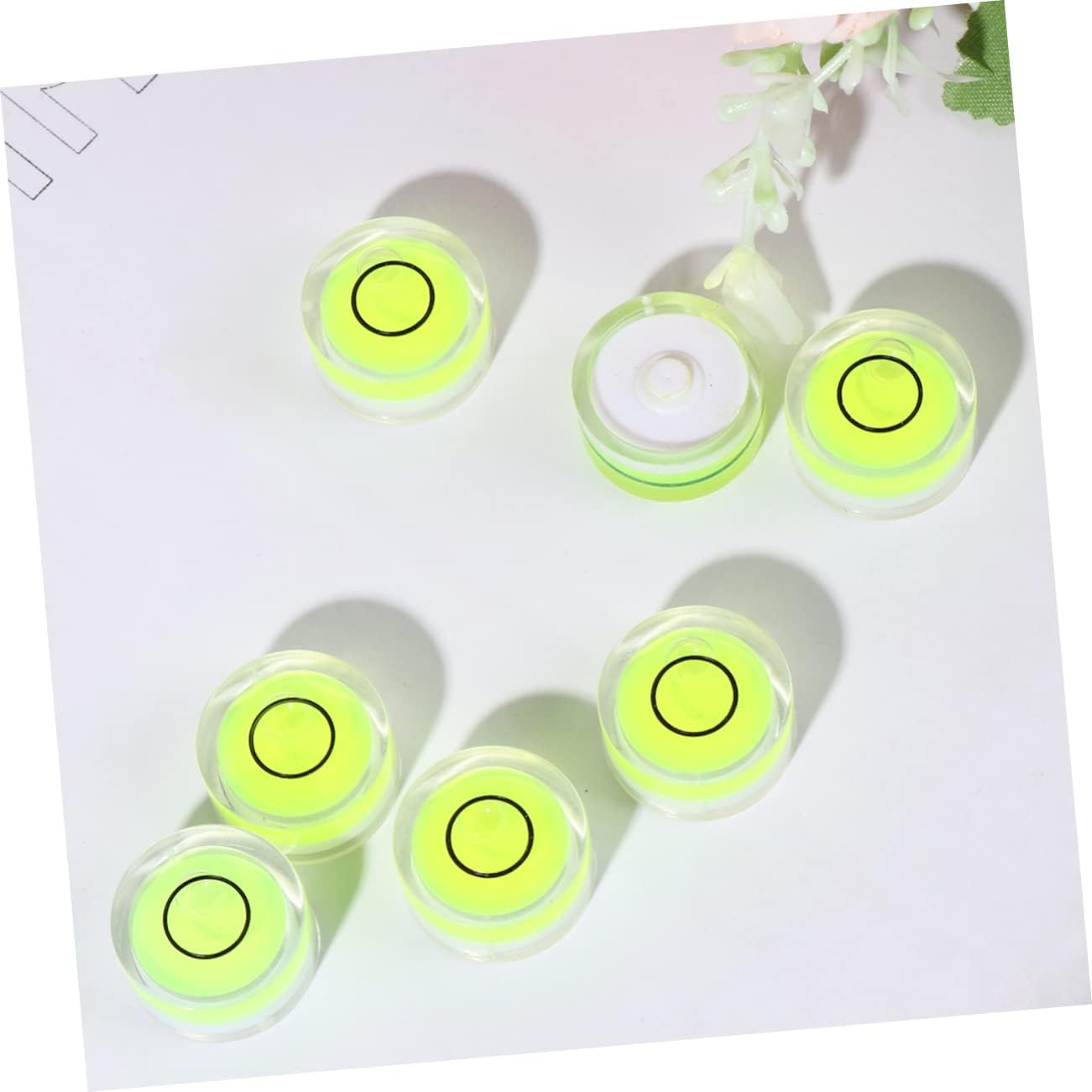 ARTIBETTER 16Pcs Circular Bubble Level Diameter Precision Leveling Tool Wearable and Accurate