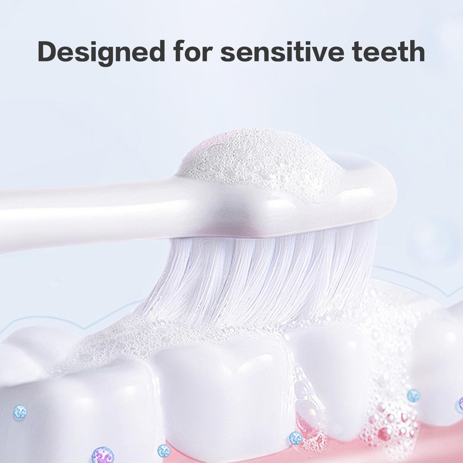 4 Pcs Ultra Soft Nano Toothbrush &ndash; Manual Toothbrush with over Ten Thousand Bristles for Sensitive Teeth & Gums, Gentle Oral Care for Adults & Kids (Pink, Green, Black, White)