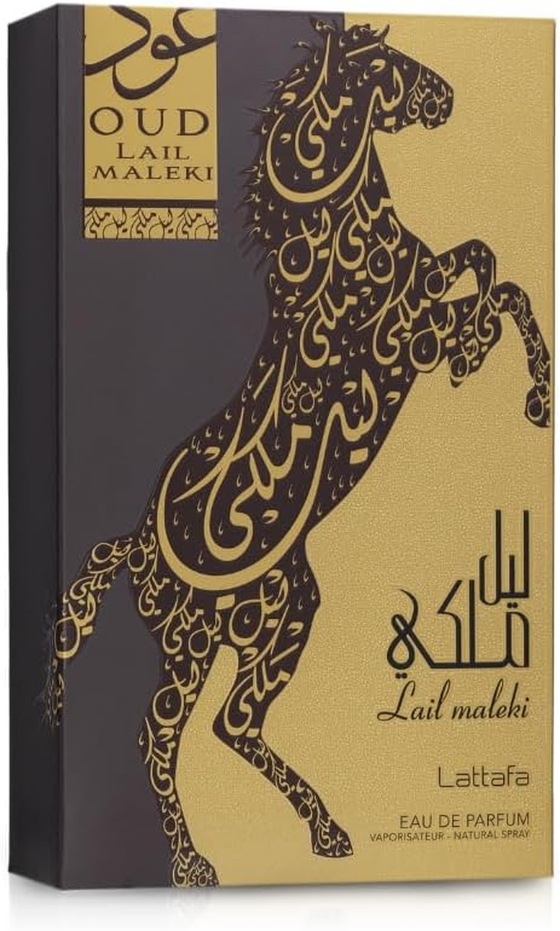 Oud Lail Maleki by Lattafa for Unisex - 3.4 Oz EDP Spray