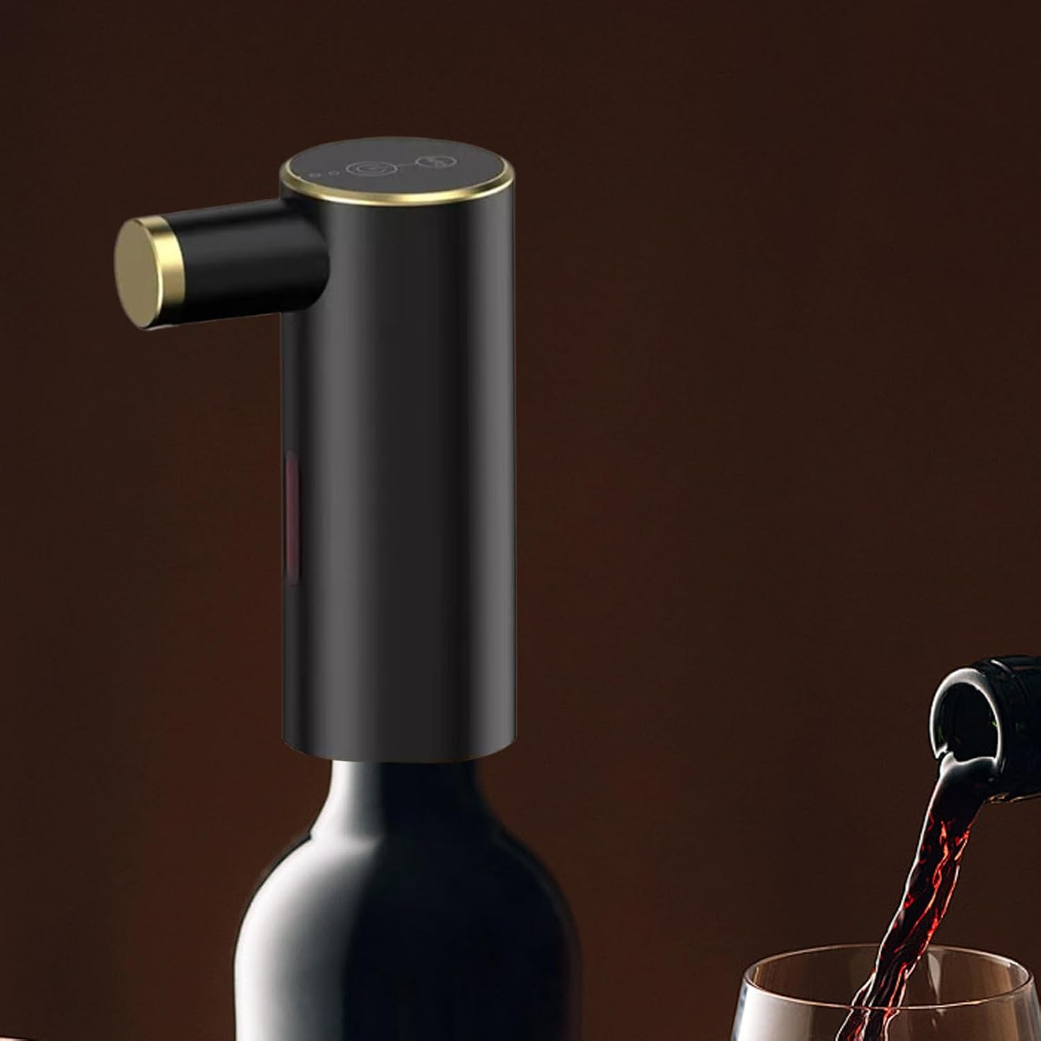 Wine Pump,Automatic Electric Whiskey Dispenser | Entertaining Gadgets for Precise Pouring Modern Design Party Valentine Kitchen Birthday Bar Picnic Christmas Tasting - White image number 2