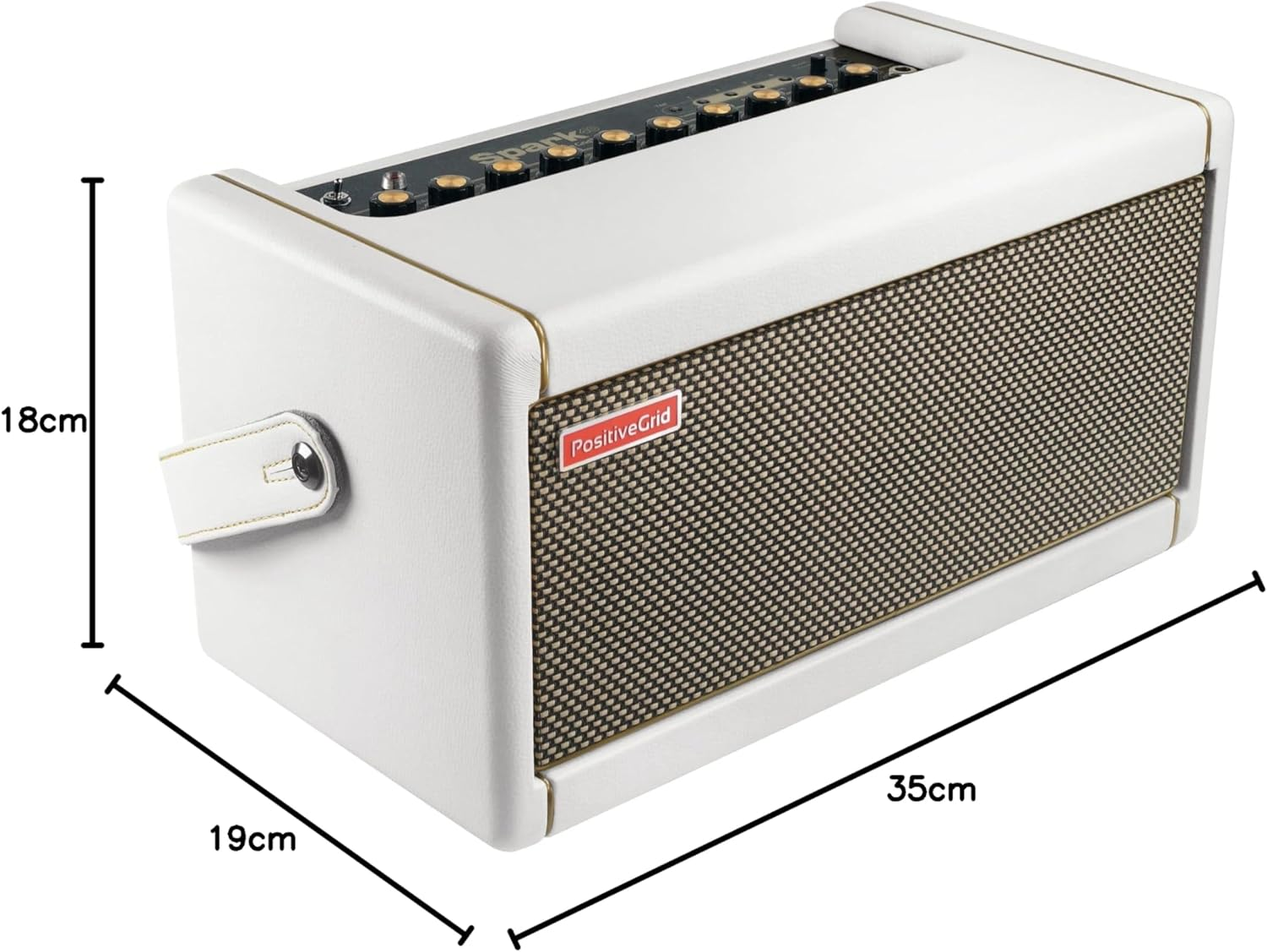 Positive Grid Spark Pearl Guitar Amplifier + Traveler Bag Bundle - Electric, Bass and Acoustic Guitar 40-Watt Combo Amp Including Spark Mobile App image number 4