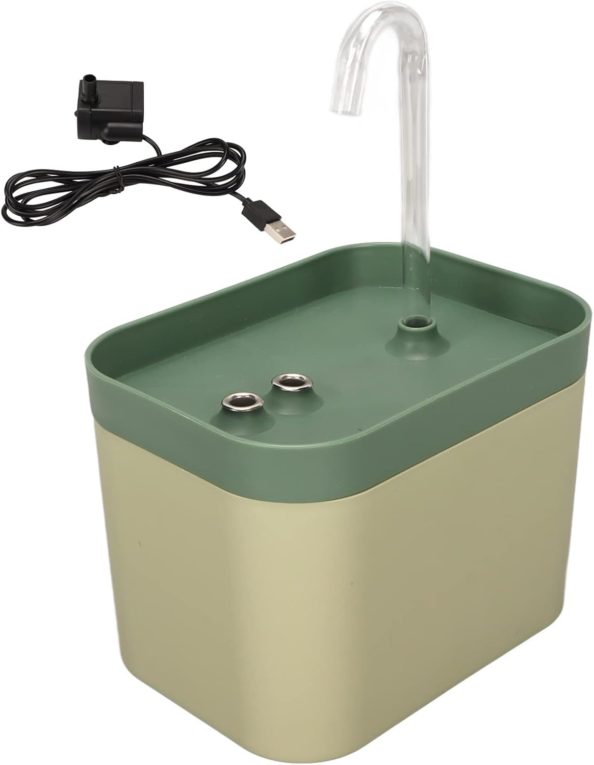 OKJHFD Cat Drinking Fountain 1.5L Large Capacity Automatic Circulating Flow Drinking Fountain, Automatic Circulating Ultra-Quiet Cat Drinking Fountain, Dog Water Basin and Water Bowl image number 2