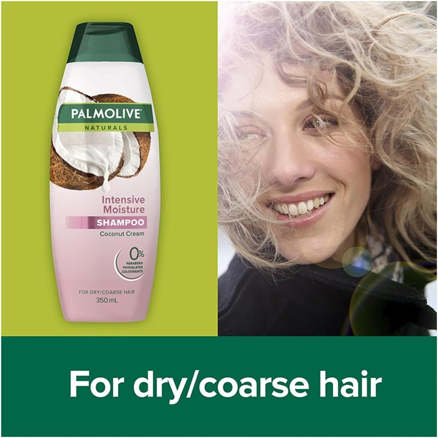 Palmolive Coconut Cream Intensive Moisture Shampoo 350 Ml (Pack of 3) image number 1