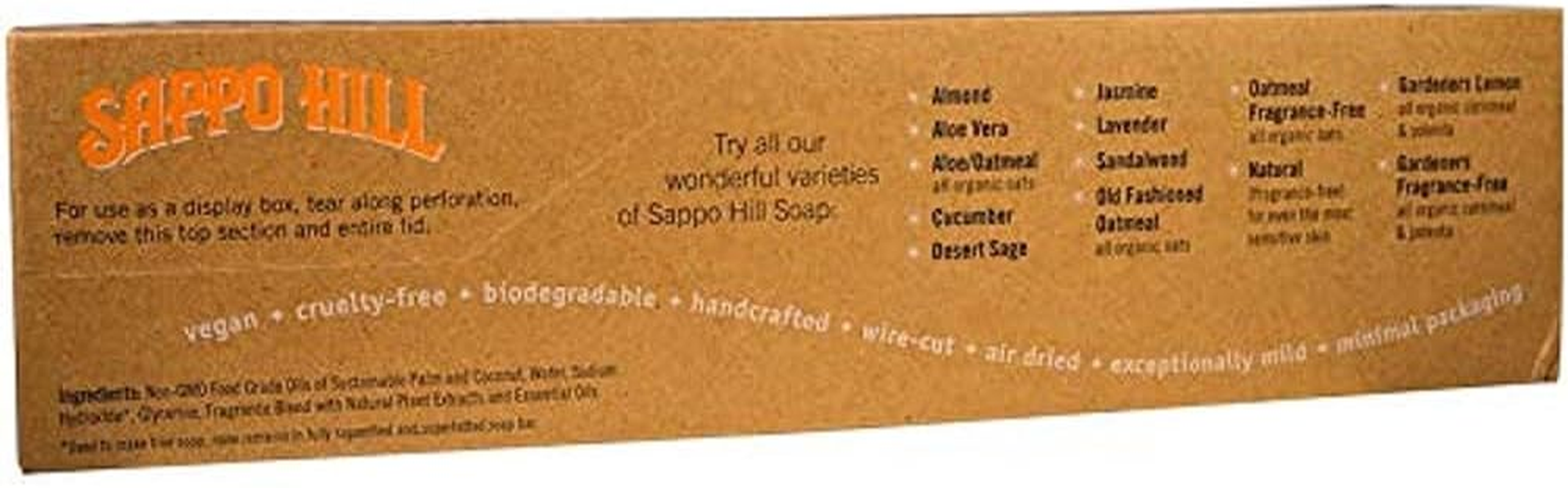 New - Sappo Hill Natural Glycerine Soap No Colour or Fragrance - 100Ml - Case of 12 image number 1