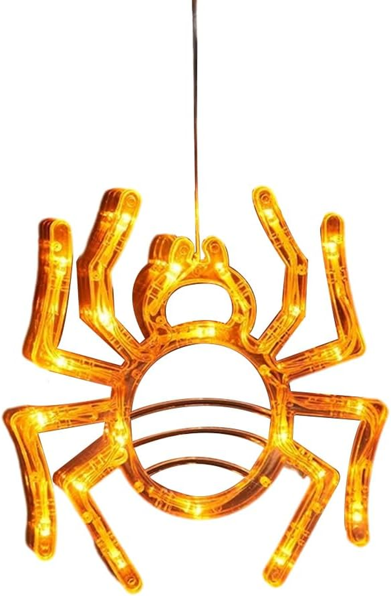 Tomedeks Halloween Decorative Fairy Lights, LED Halloween Decoration, Indoor and Outdoor Use, Waterproof, Orange Spider Fairy Lights, Battery image number 4