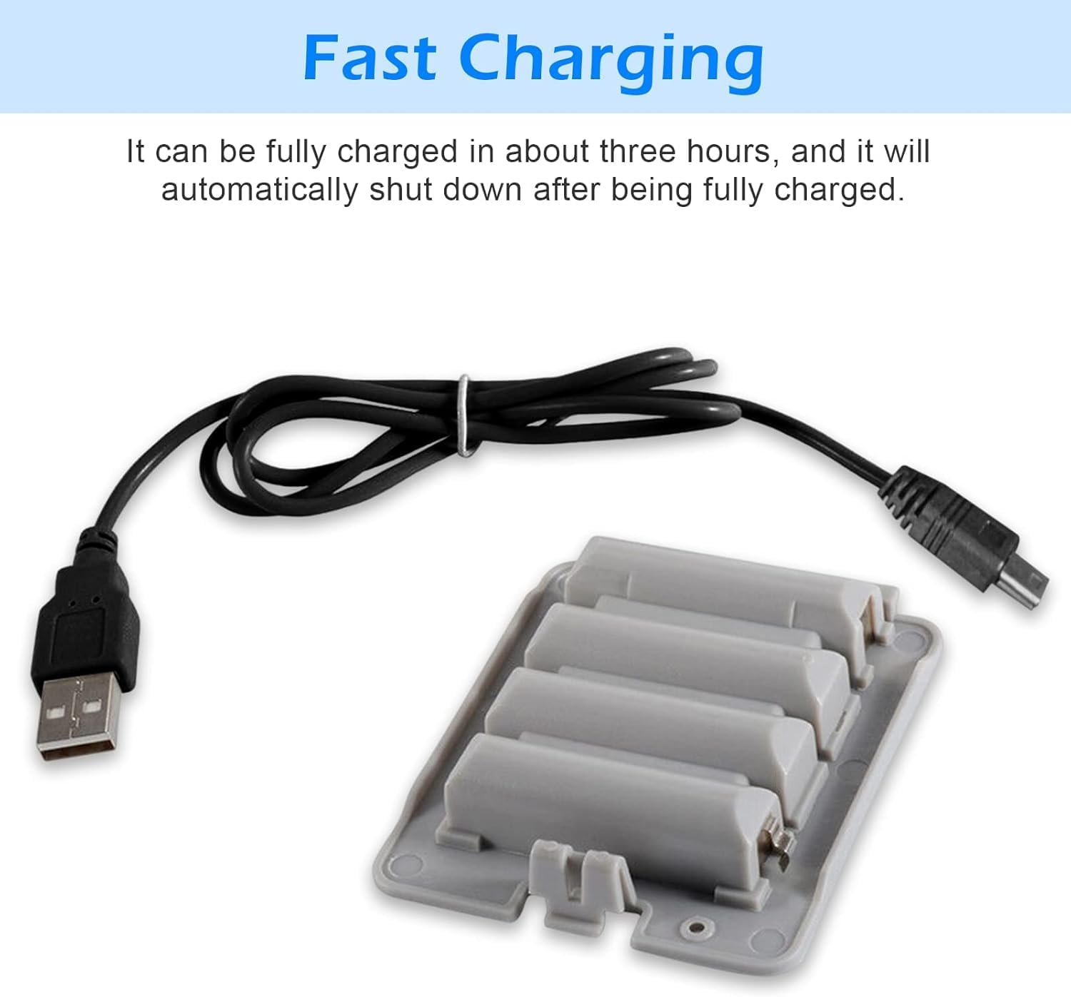 3800Mah Rechargeable Battery Pack & Cable for Wii Fit Balance Board High Capacity Battery Pack Replacement for Wii Fit Balance Board image number 4