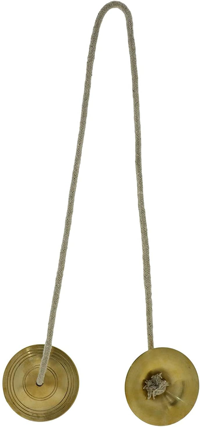 KHALSA MUSICAL Manjeera for Pooja-Kirtan-Worship- Kartal Instrument-Hand Cymbals Manjira Pair - Indian Musical Instrument(Size : 3 Inch) image number 1