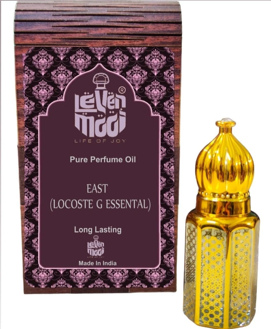 LEVENMOOI EAST Wooden Attar for Suitable for Daily Uses,Occasions & Parties Long Lasting Fragrance Roll on Perfume Oil Leak Proof Available in Travel Size for Unisex 6ML image number 2