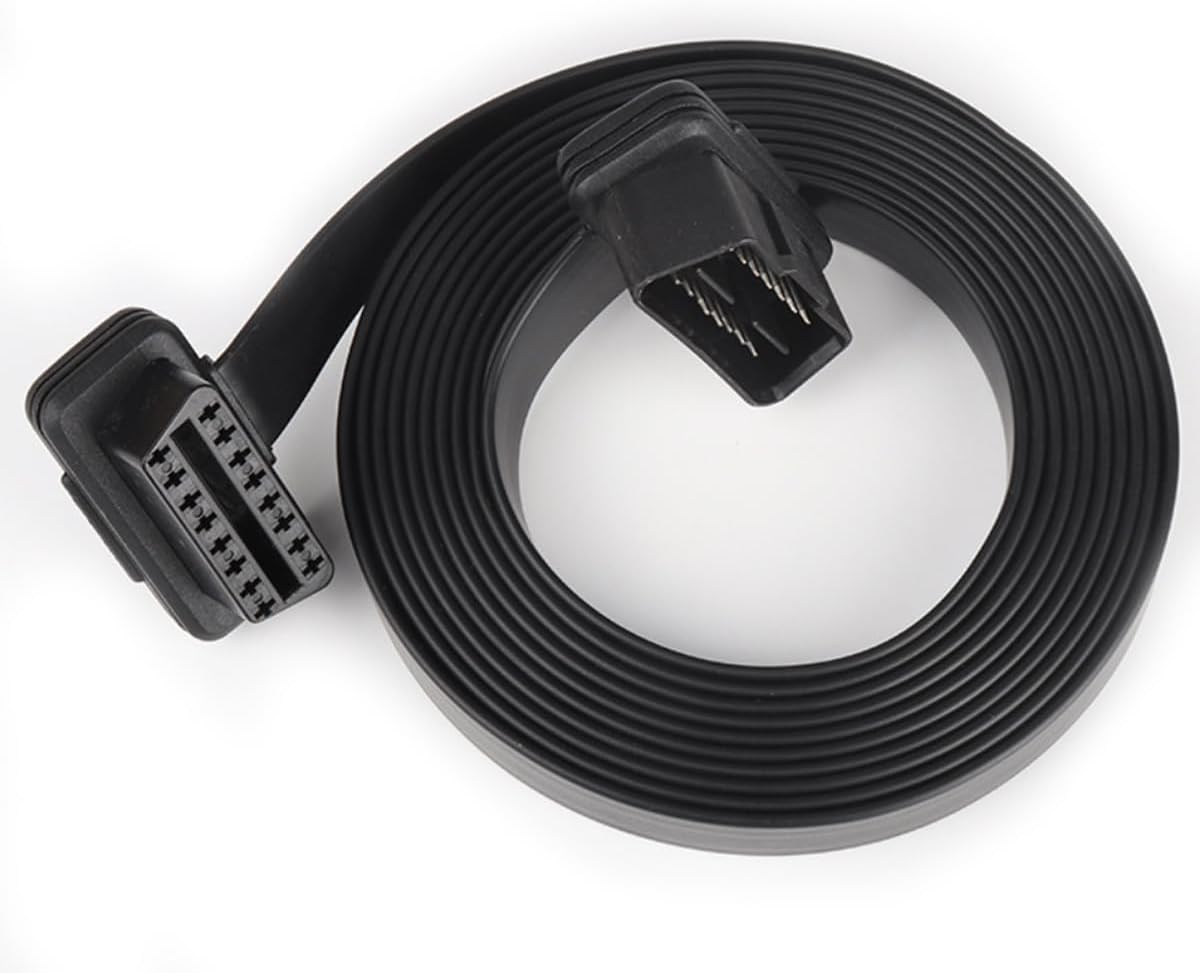 1Ft/30Cm OBD 2 OBD II 16 Pin Car Male to Female Extension Cable Diagnostic Extender image number 2