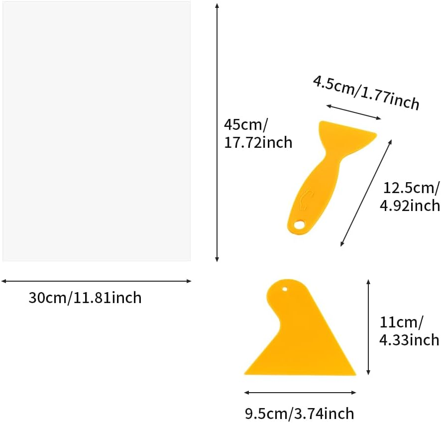 Pack of 6 Cat Sofa Scratch Protectors, 45 X 30 Cm, Protection for Sofa, Cat, Cat Scratch, Clear Sticker with 30 Fixing Nails and Pets, 2 Wall Scrapers, for Furniture, Door, Wall, image number 6