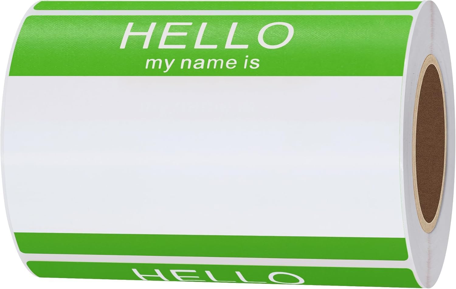 Hybsk Hello My Name Is Red Name Tag Identification Stickers 3-1/2&rdquo; X 2-3/8&rdquo; Total 200 Labels per Roll Name Stickers (Red)