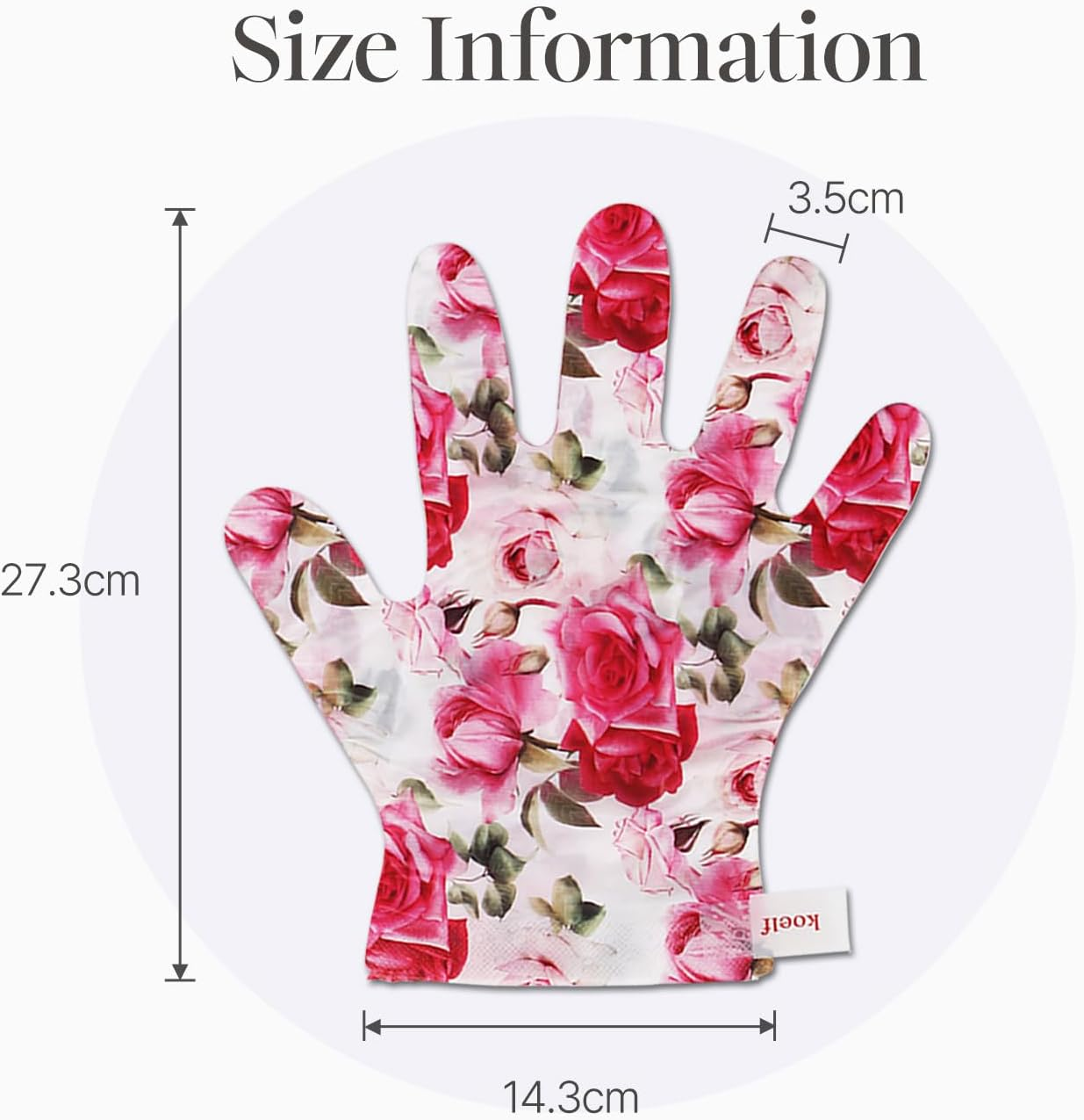 PETITFEE Rose Petal Satin Hand Mask (5Pairs) - Intensive Nourishing, Moisturizing Gloves, Rose Scented Hand Repair Masks with Peptide, Collagen, Shea Butter for Silky Smooth Hand Treatment image number 4