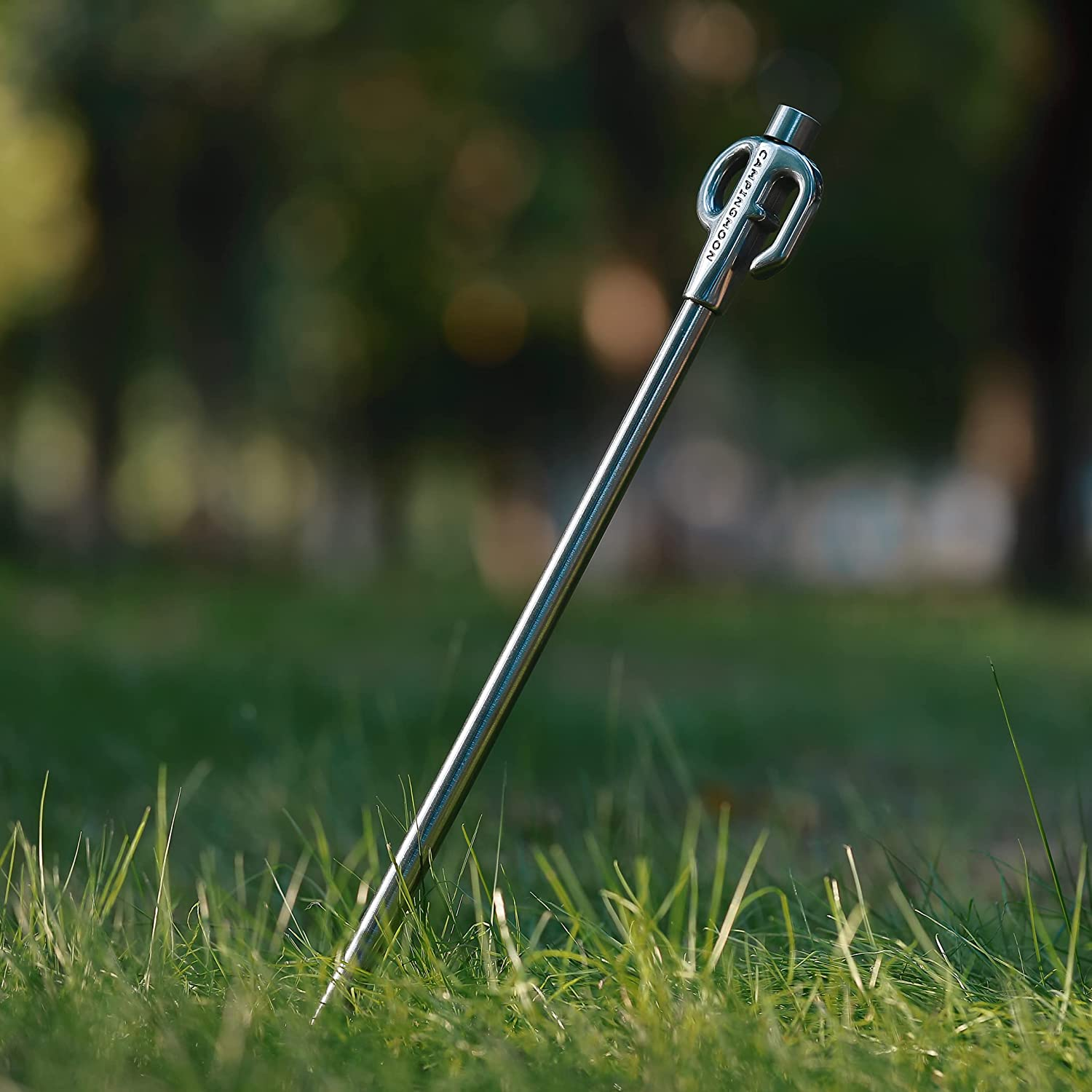 Camping Moon CAMPINGMOON Stainless Steel Dog Tie Out Stake for Pets Outdoors 17-Inch K45 image number 5