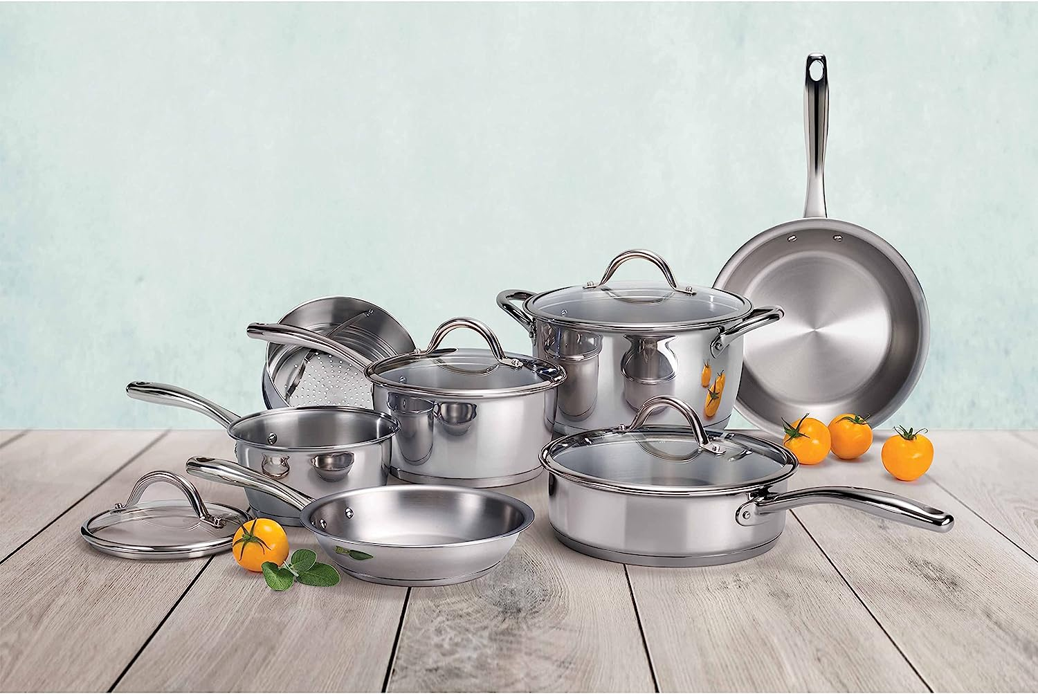 Tramontina Professional Cookware 7 Pieces Set,Silver image number 6