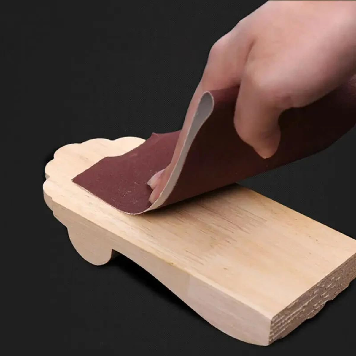 AIMALL 10CM Wide Sandpaper Roll &ndash; 10M Brown Corundum Emery Cloth for Woodworking, Metal, Wall, Hand Tear Polishing Grit 80-600 Abrasive Gauze Paper image number 6